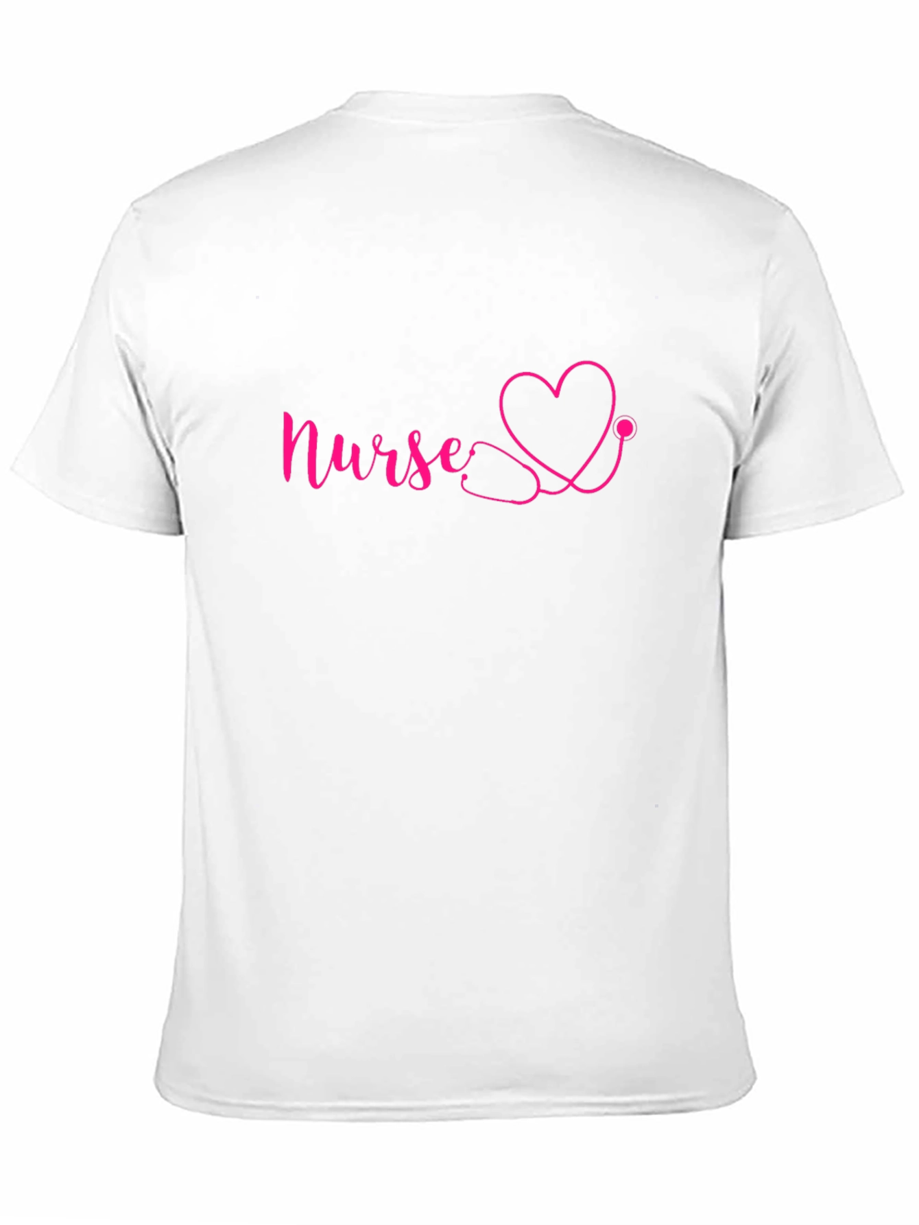 Nurse Heart Stethoscope Graphic Tee - Black