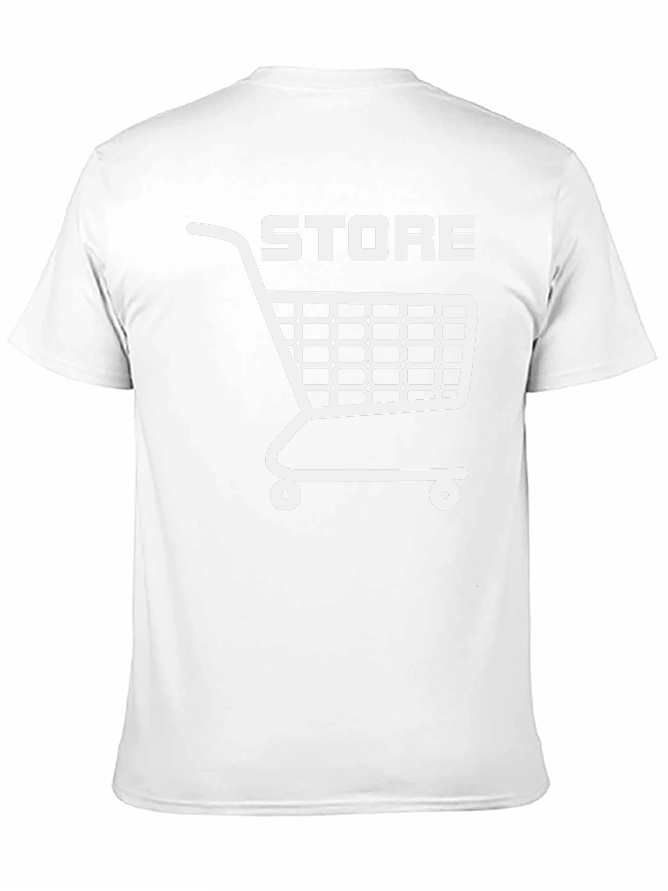 Store Cart Graphic Tee - Black Cotton T-Shirt
