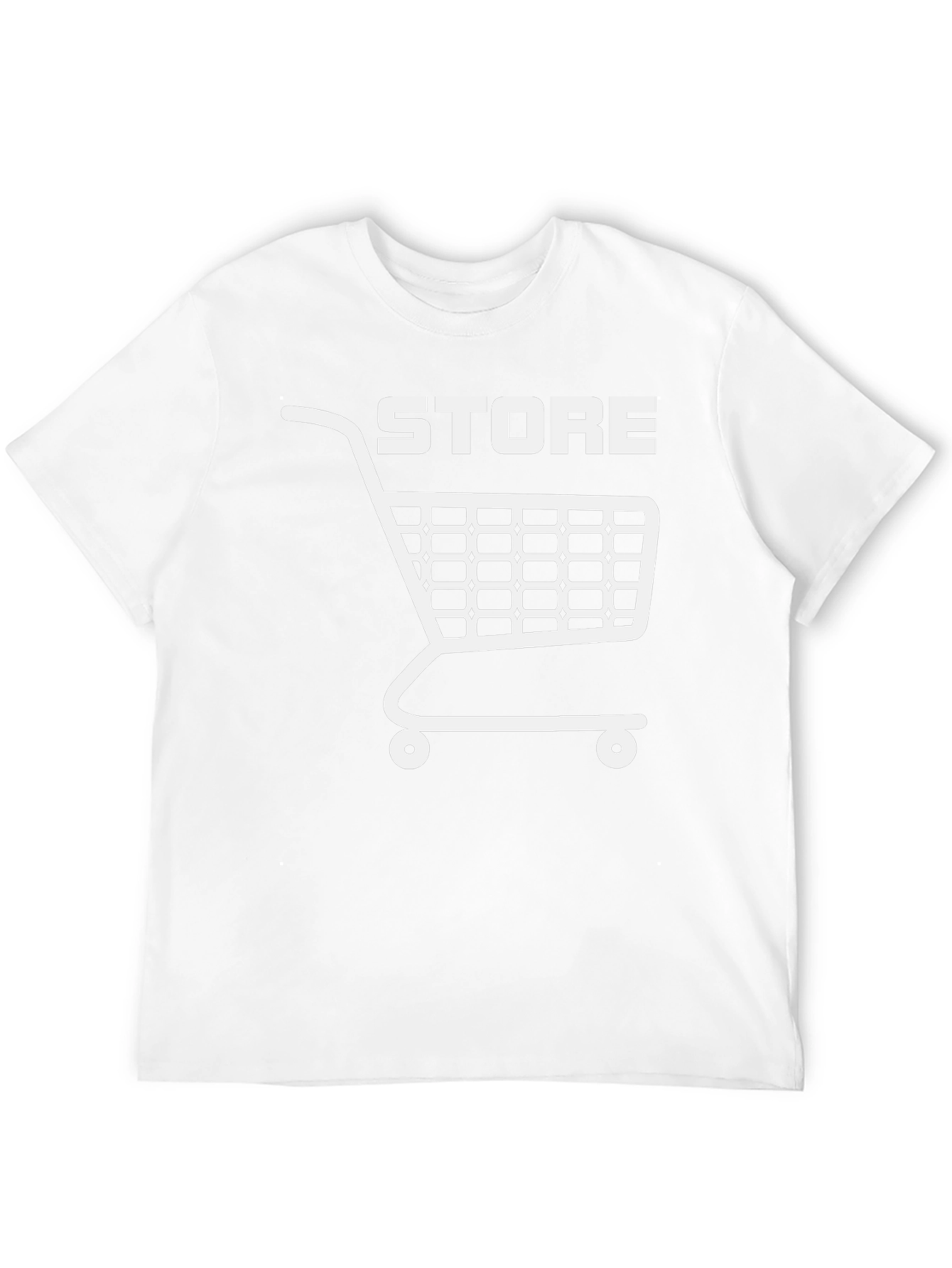 Store Cart Graphic Tee - Black Cotton T-Shirt