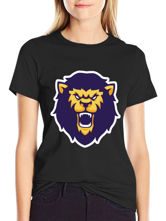 Bold Lion Graphic Tee - Black
