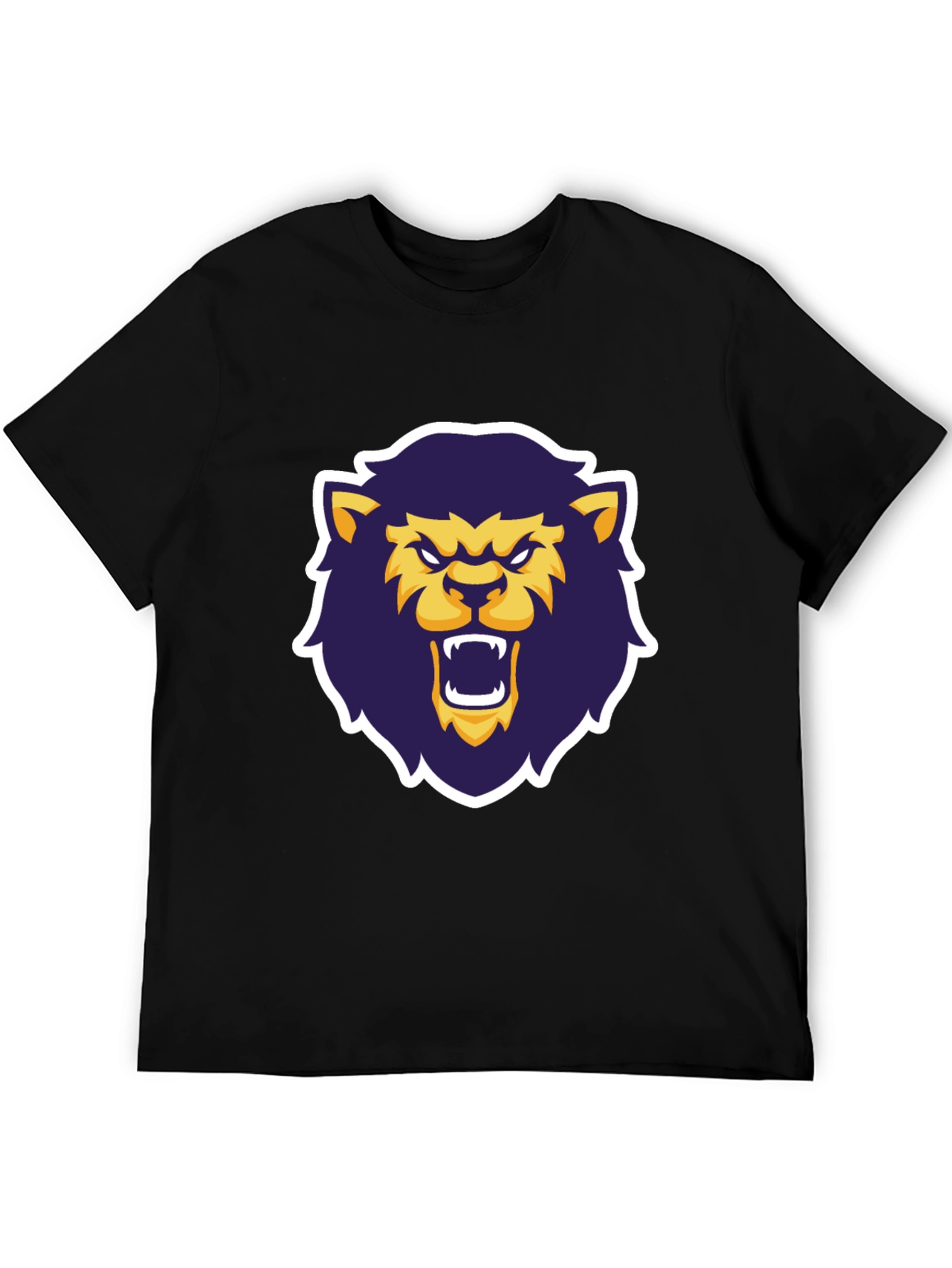 Bold Lion Graphic Tee - Black