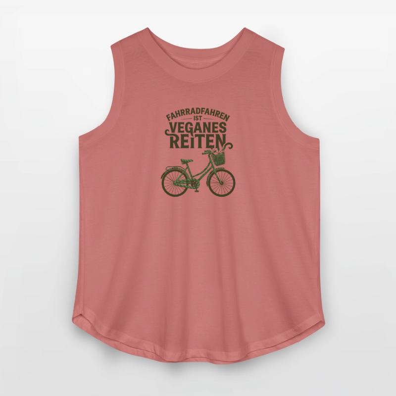 Fahrradfahren Ist Veganes Reiten Green Bicycle Art