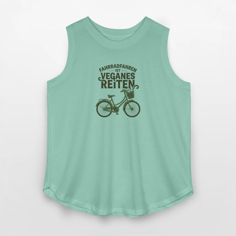 Fahrradfahren Ist Veganes Reiten Green Bicycle Art