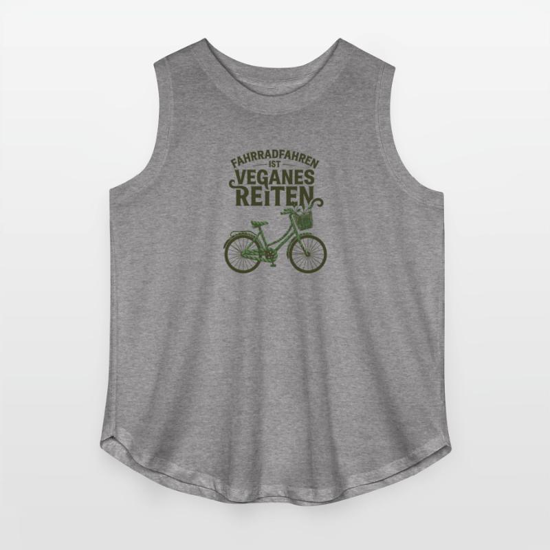 Fahrradfahren Ist Veganes Reiten Green Bicycle Art