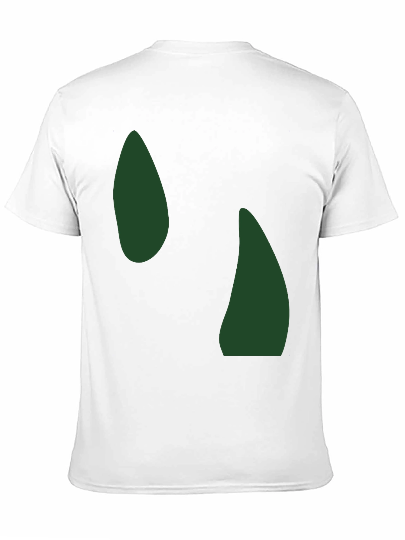 Abstract Green Shapes Black T-Shirt