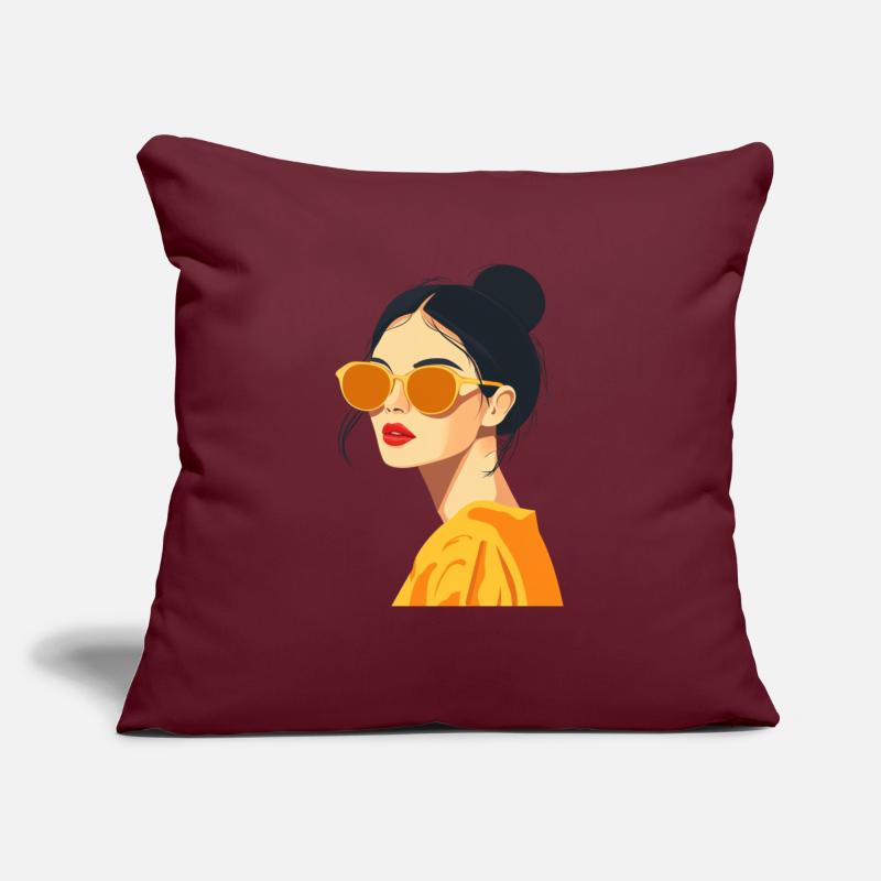 Fashionable Female with Yellow Sunglasses