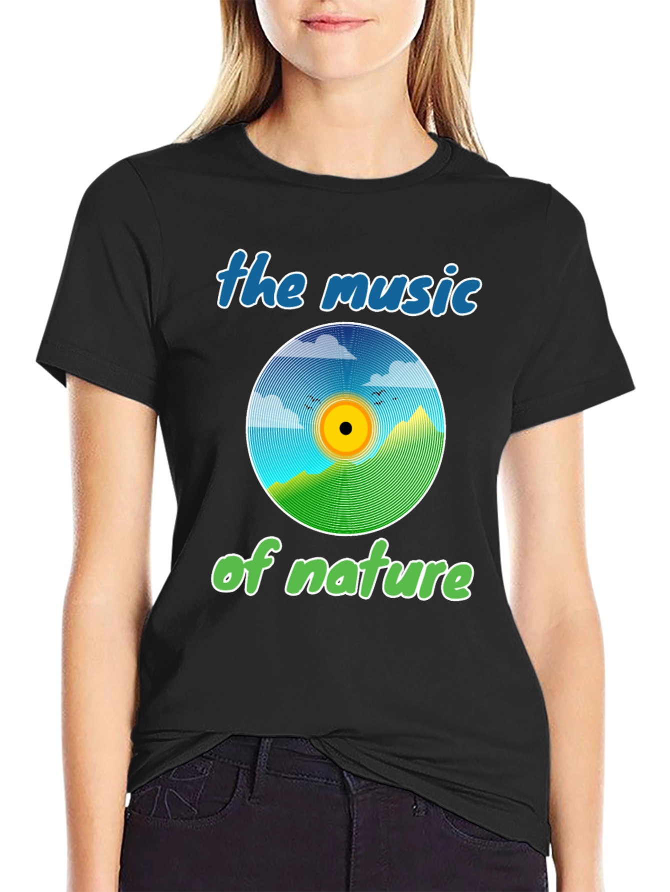 Natures Music Graphic Tee - Eco-Friendly Design
