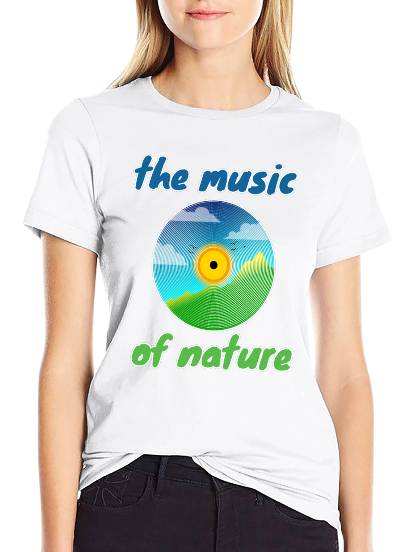 Natures Music Graphic Tee - Eco-Friendly Design
