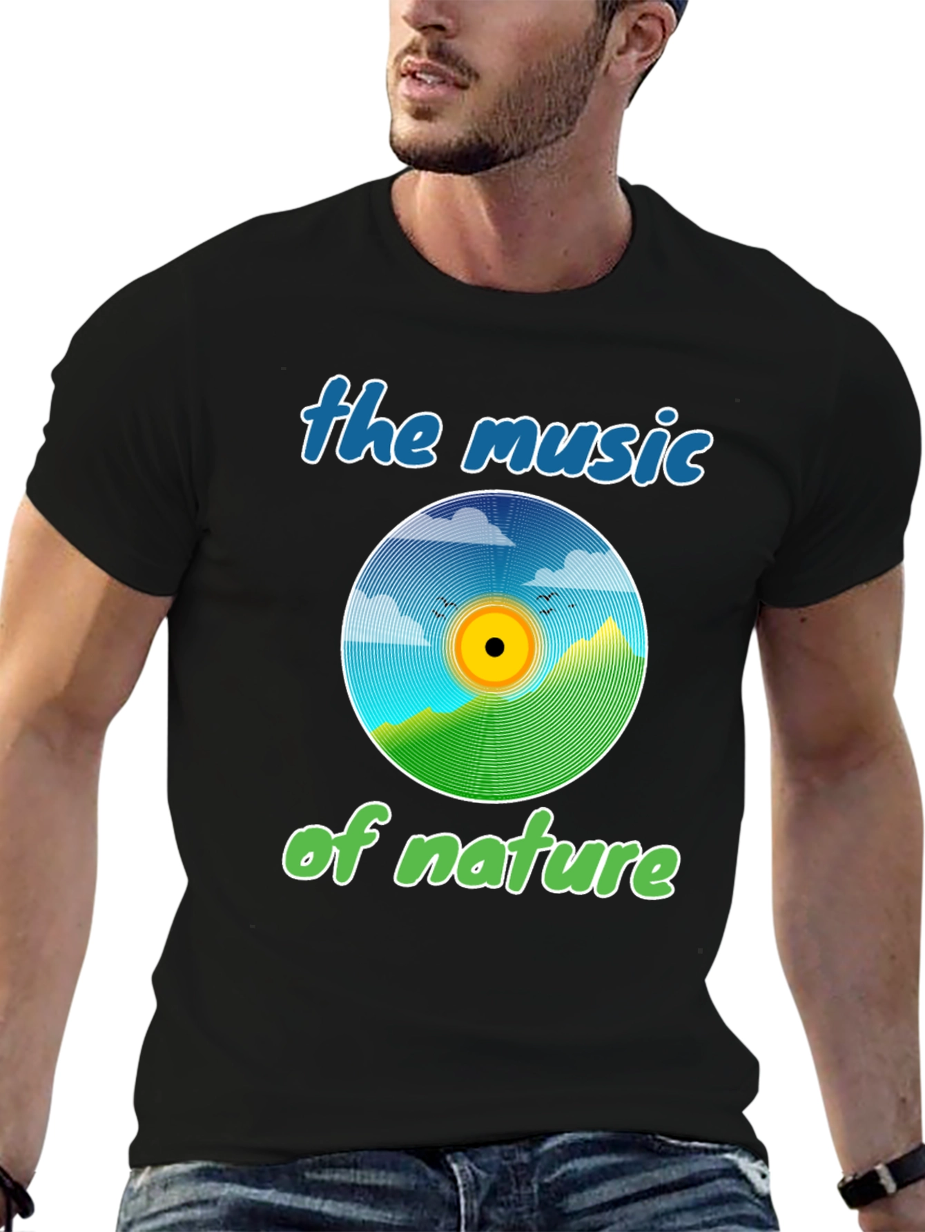 Natures Music Graphic Tee - Eco-Friendly Design