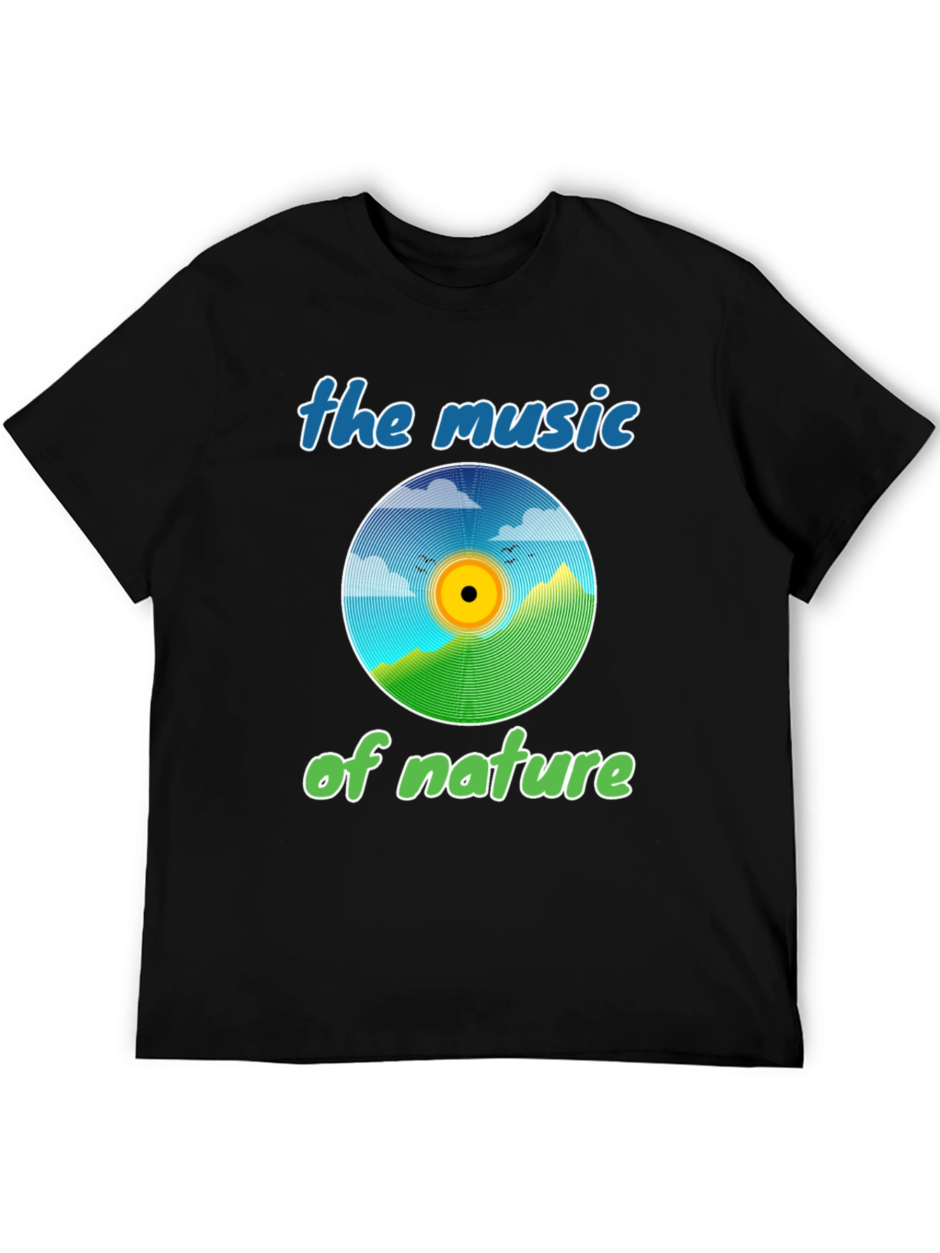 Natures Music Graphic Tee - Eco-Friendly Design