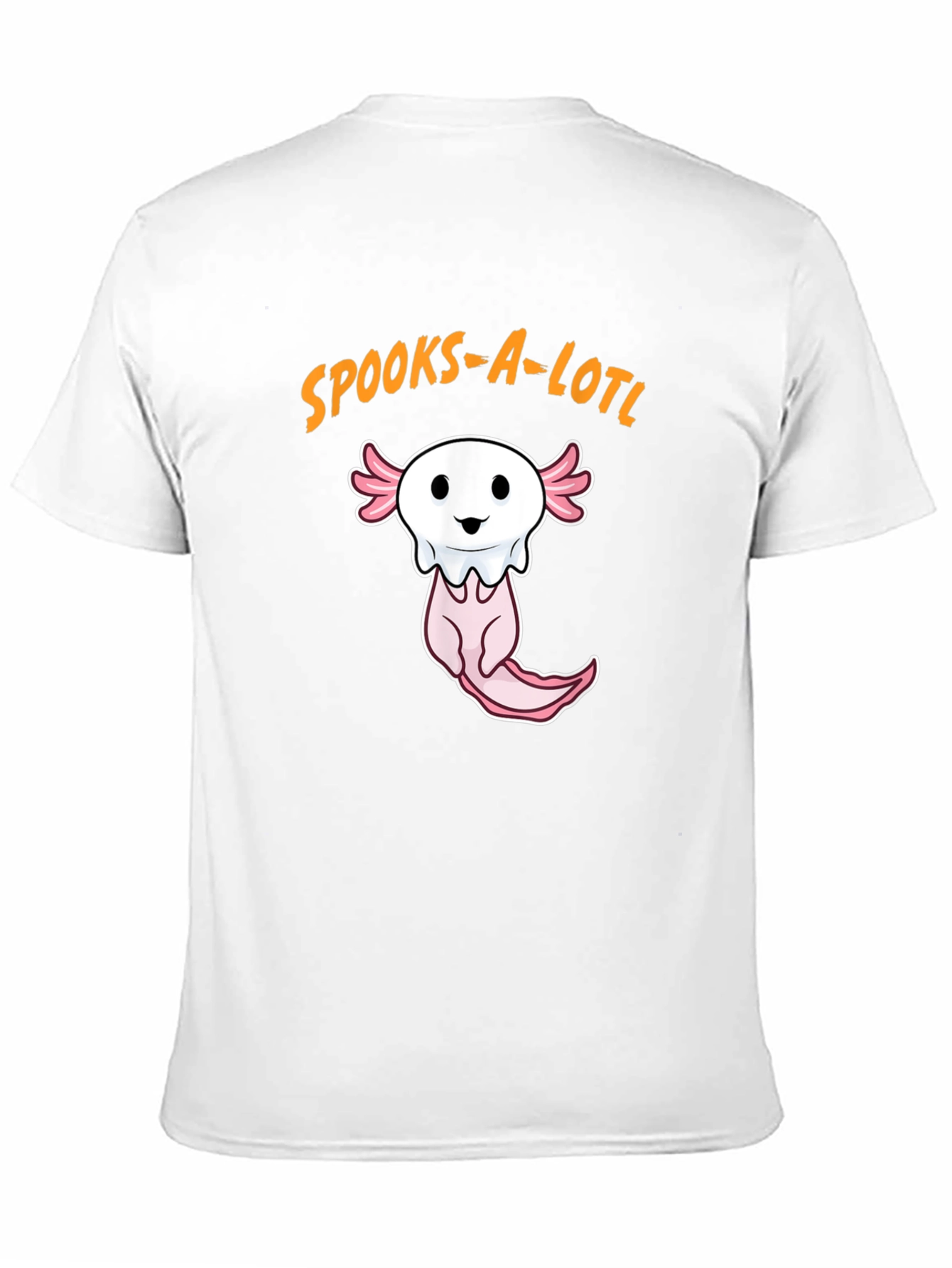 Spooks-A-Lotl Halloween Axolotl Ghost T-Shirt