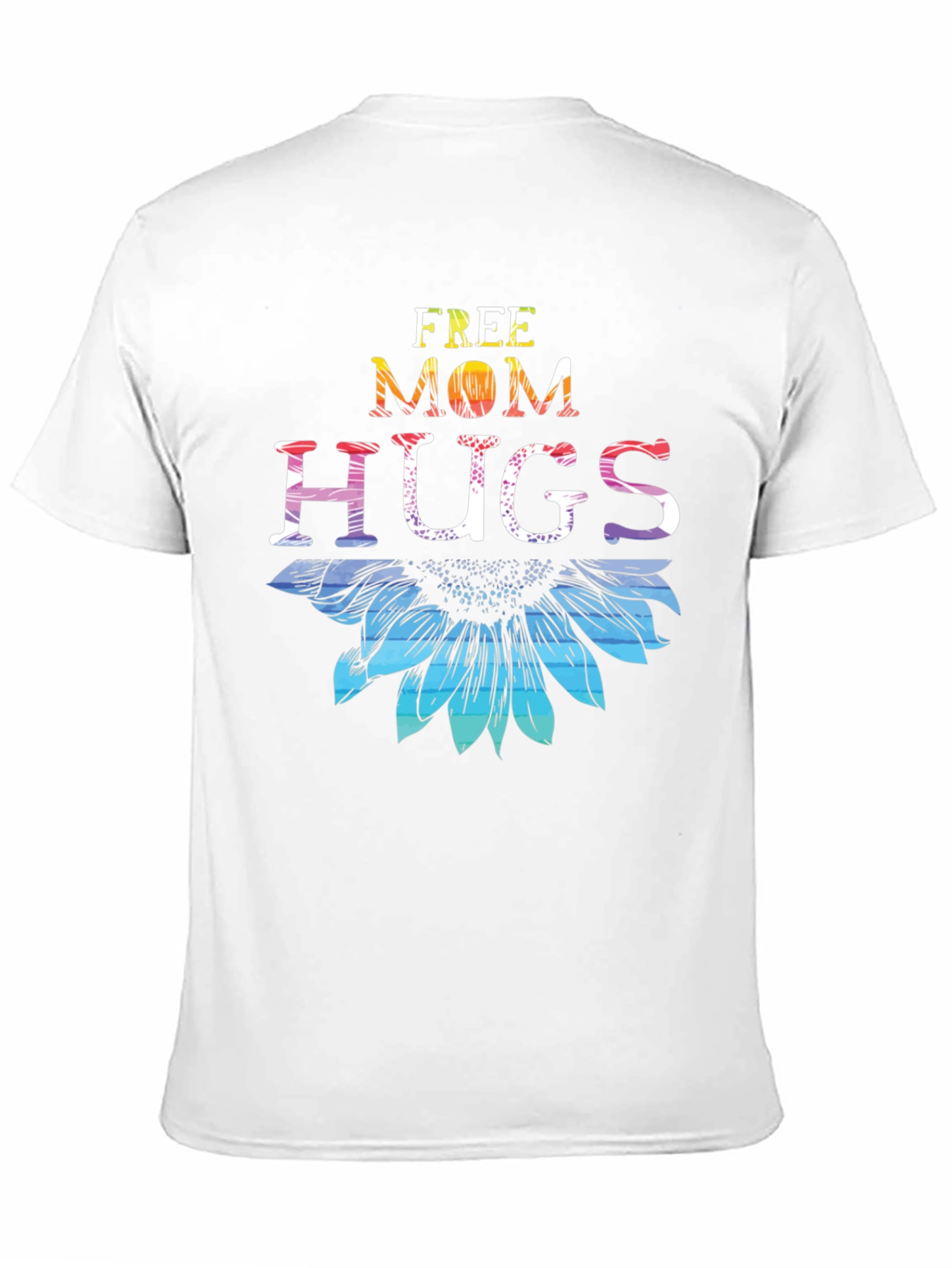 Free Mom Hugs Sunflower Graphic T-Shirt