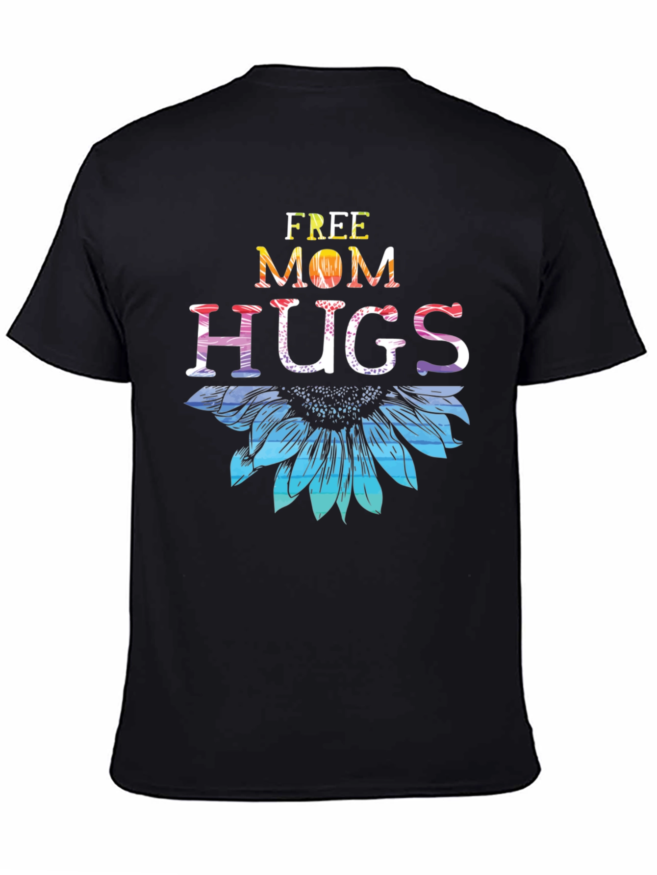 Free Mom Hugs Sunflower Graphic T-Shirt