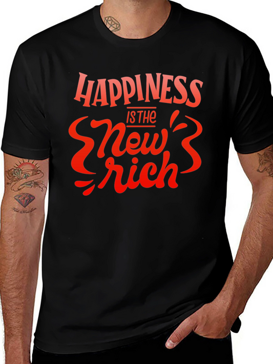 Happiness is the New Rich Graphic Tee