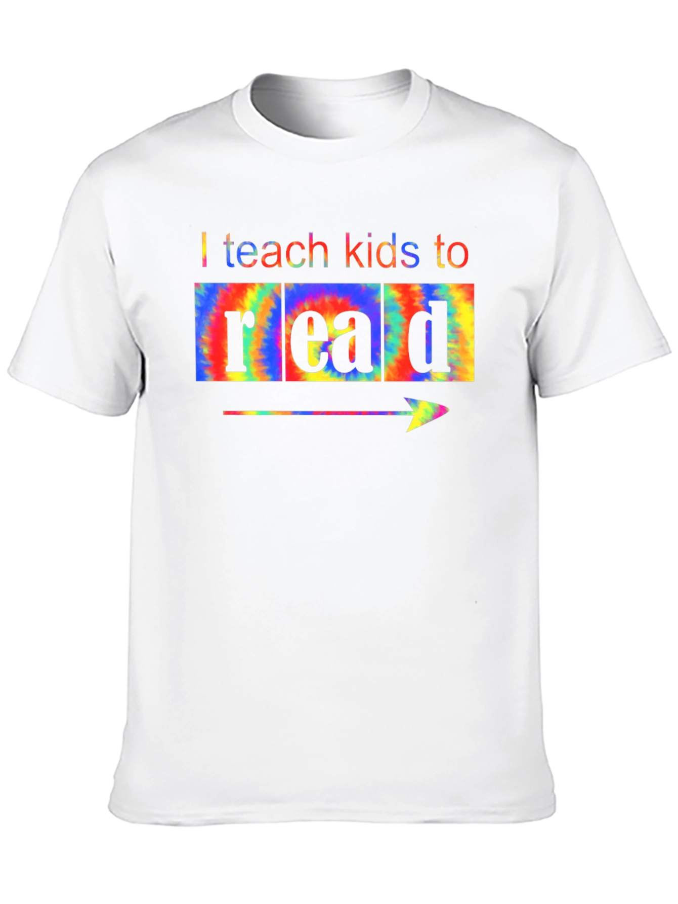 I Teach Kids to Read Tie Dye T-Shirt