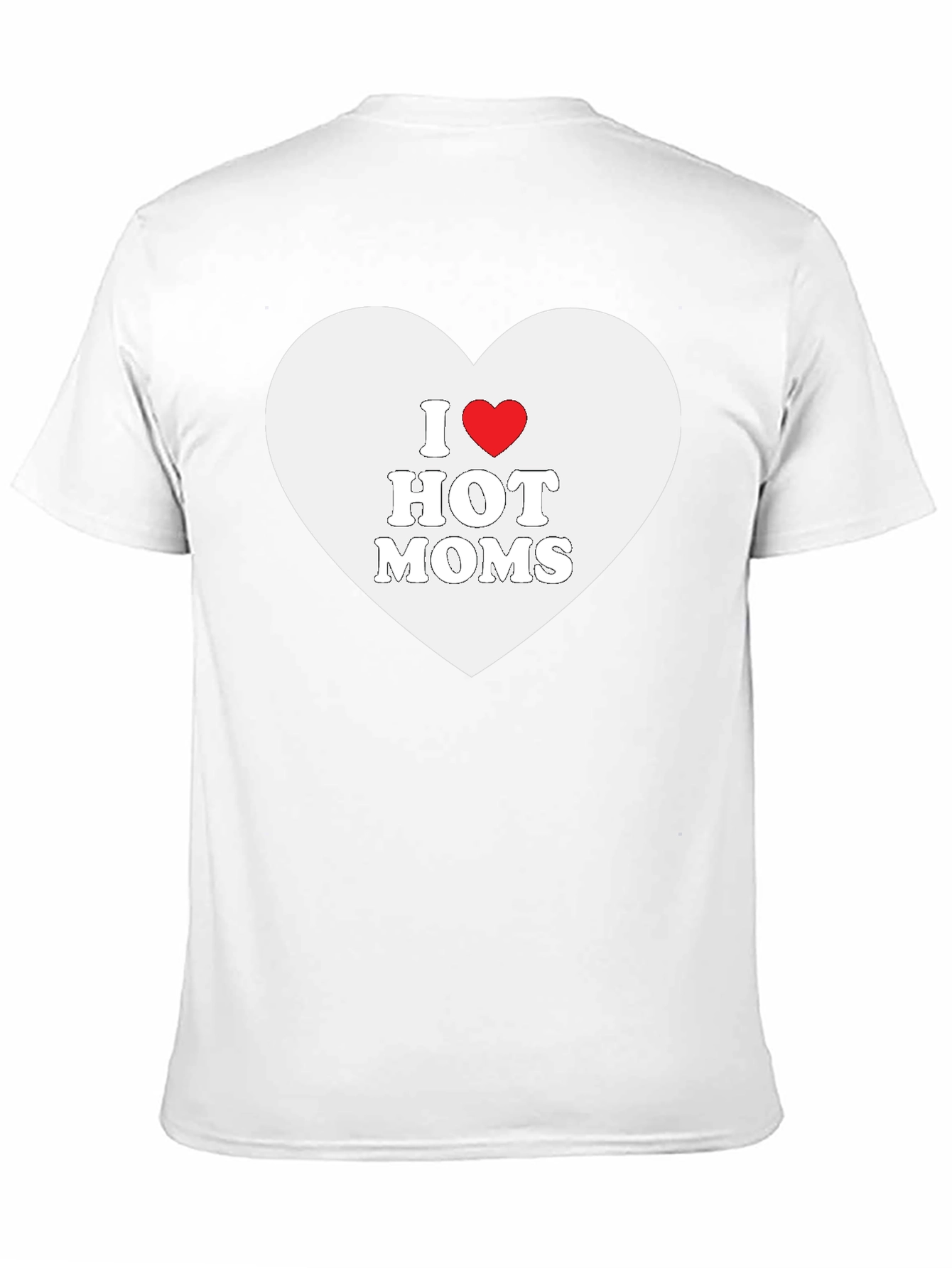 I Heart Hot Moms Black T-Shirt
