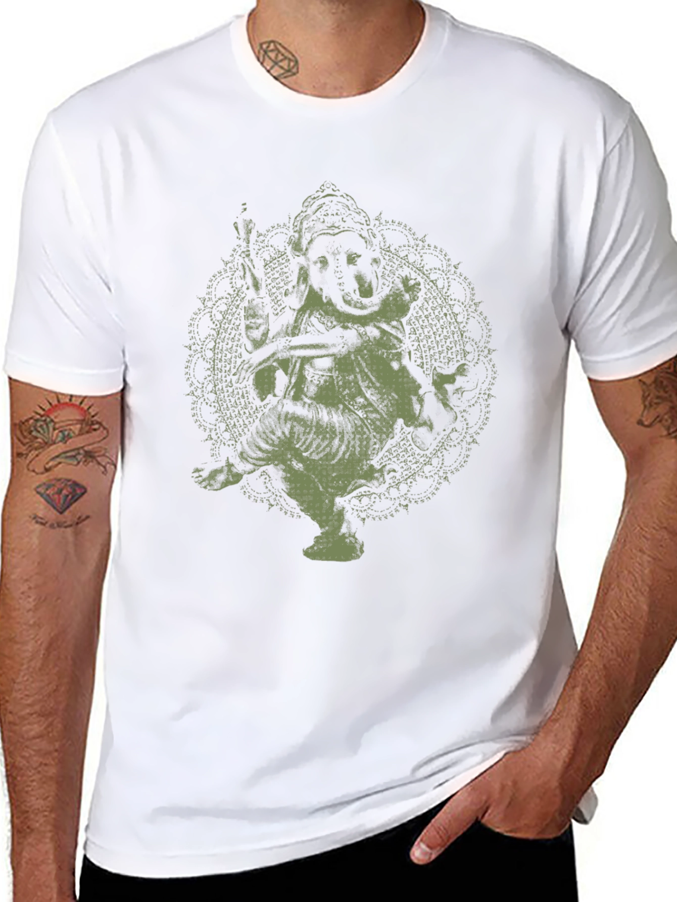 Ganesh Graphic Tee - Soft Cotton Blend