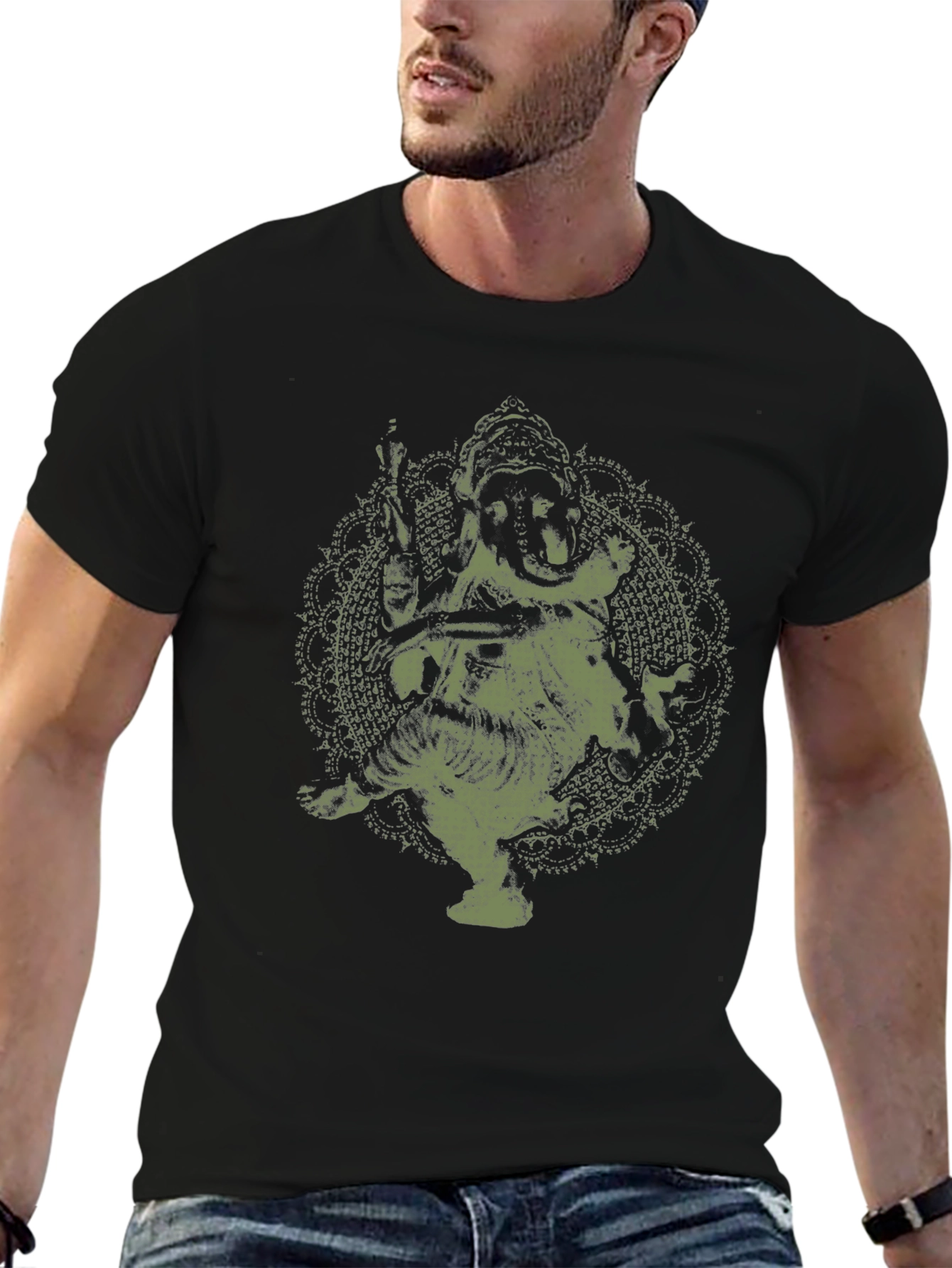 Ganesh Graphic Tee - Soft Cotton Blend