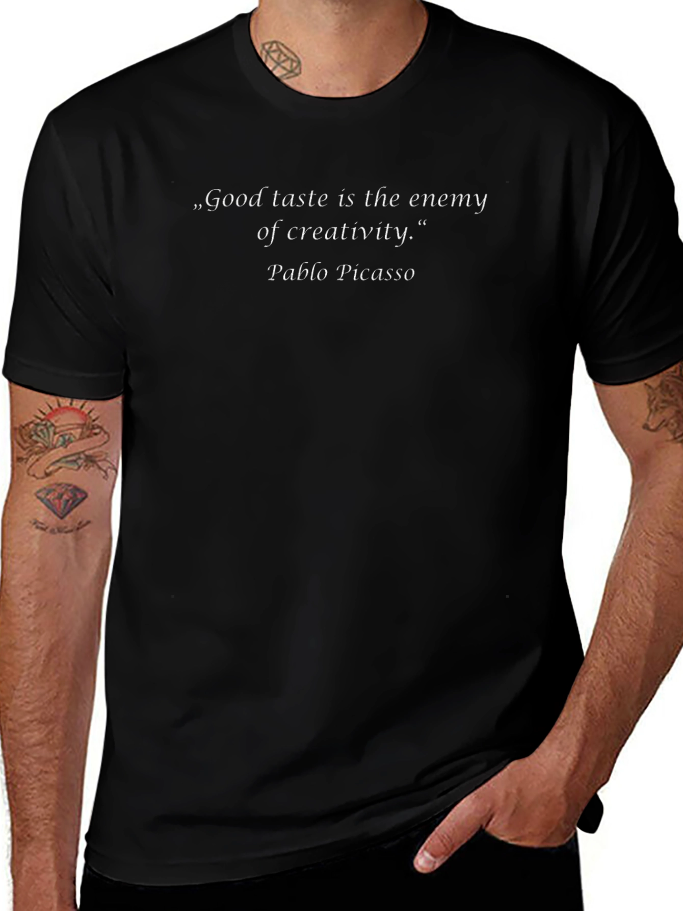 Pablo Picasso Creativity Quote Graphic T-Shirt