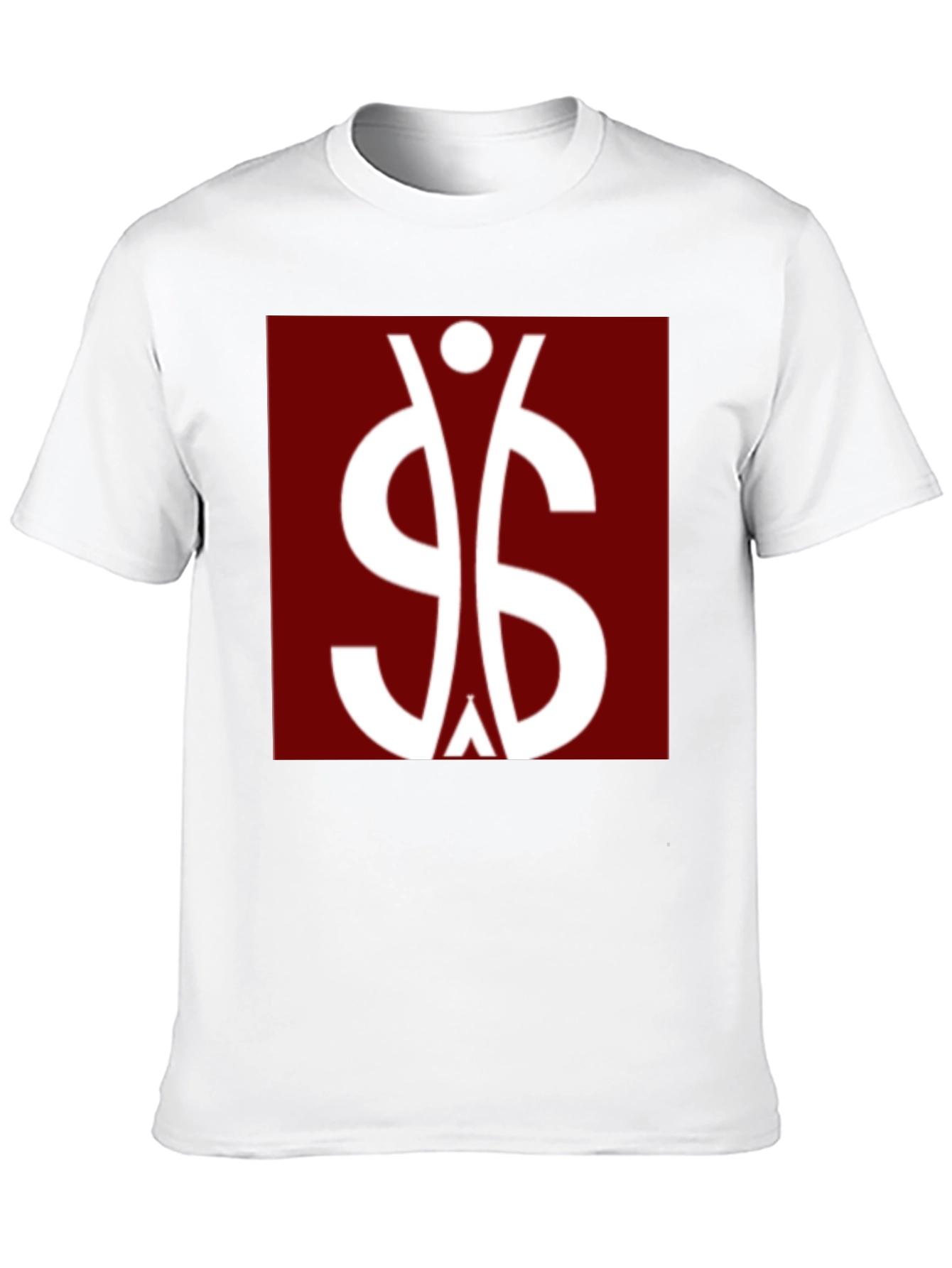 Abstract Symbol Graphic Print Black T-Shirt