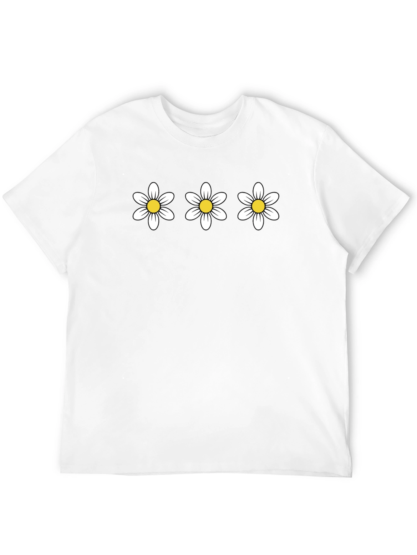 Daisy Trio Black T-Shirt - Classic Style