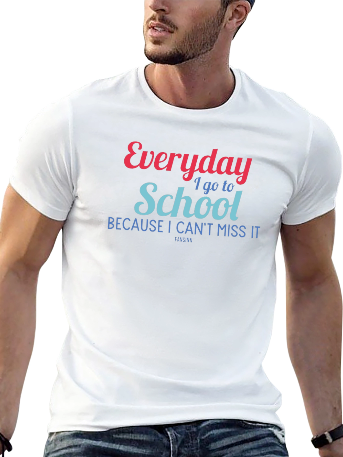 Everyday I Go to School Graphic Tee