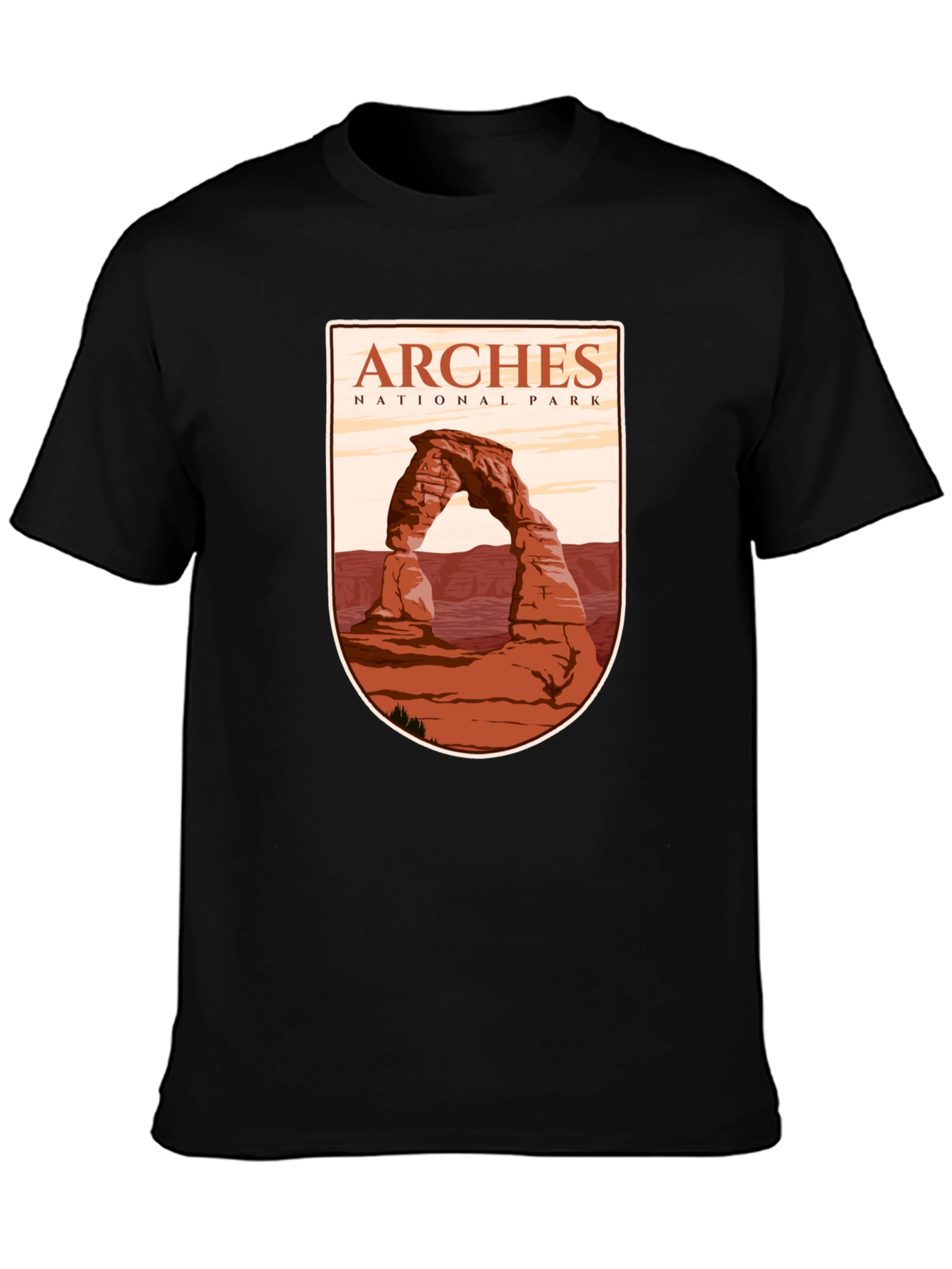 Arches National Park Graphic Tee - Black