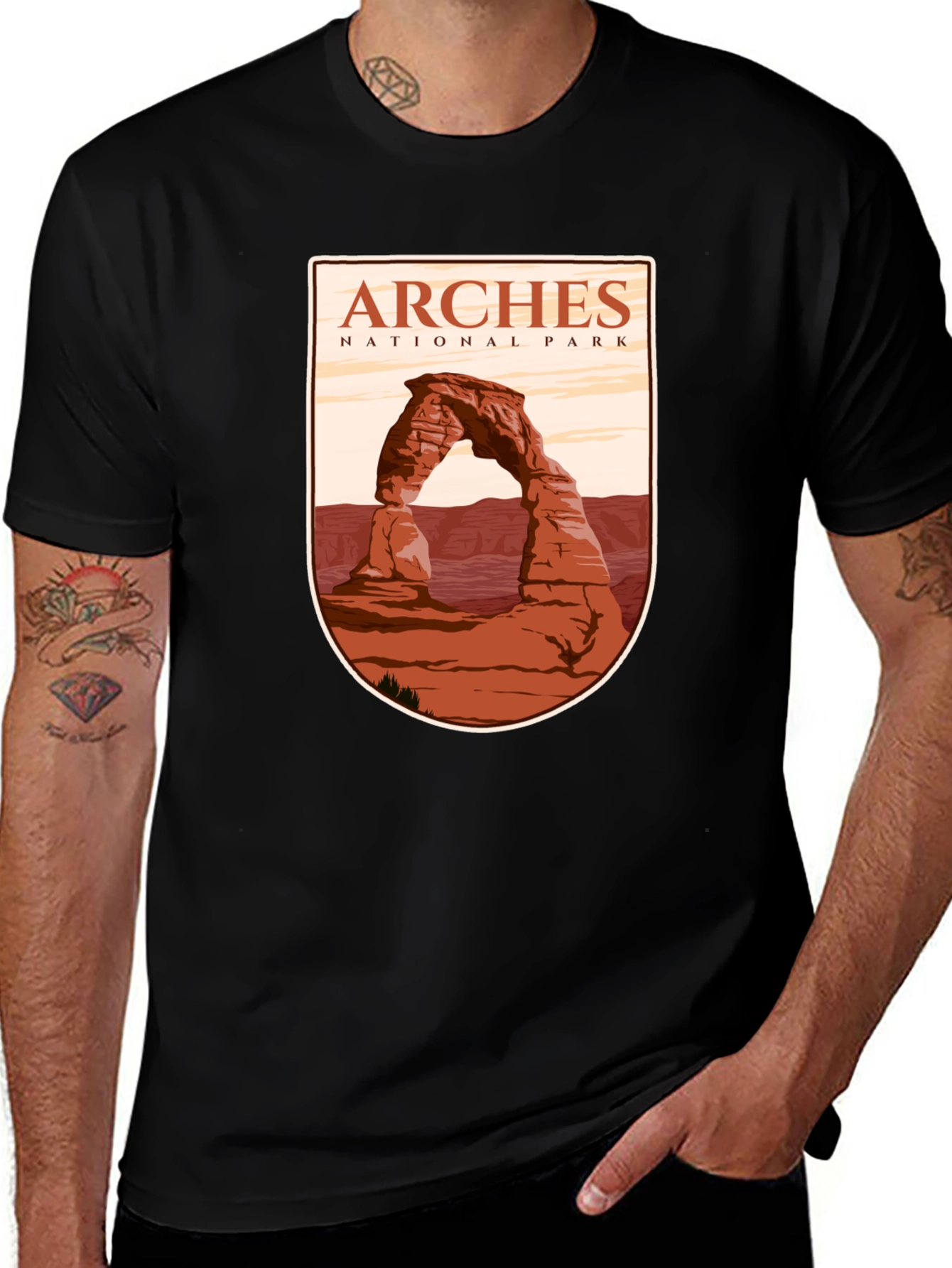 Arches National Park Graphic Tee - Black
