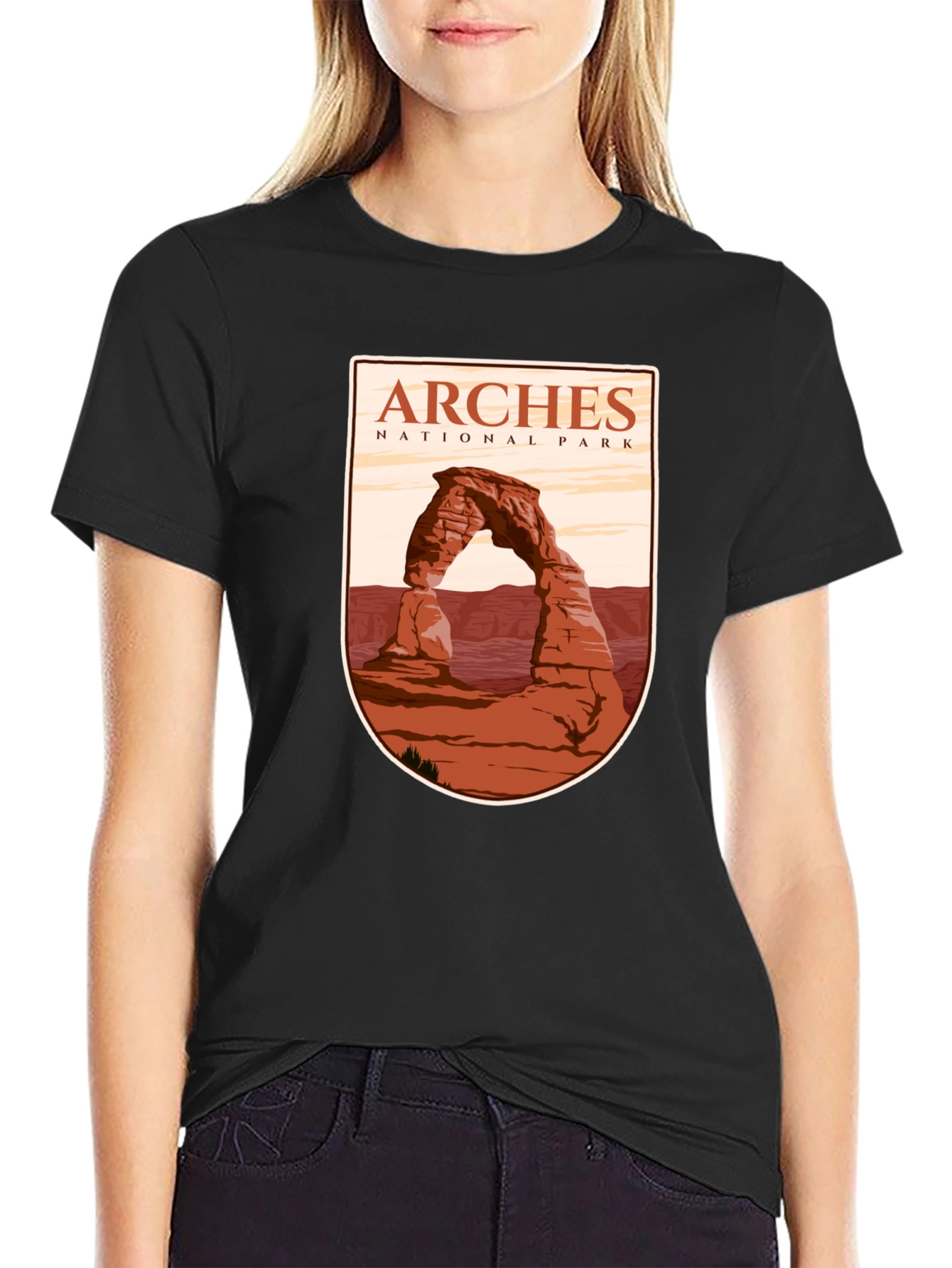 Arches National Park Graphic Tee - Black