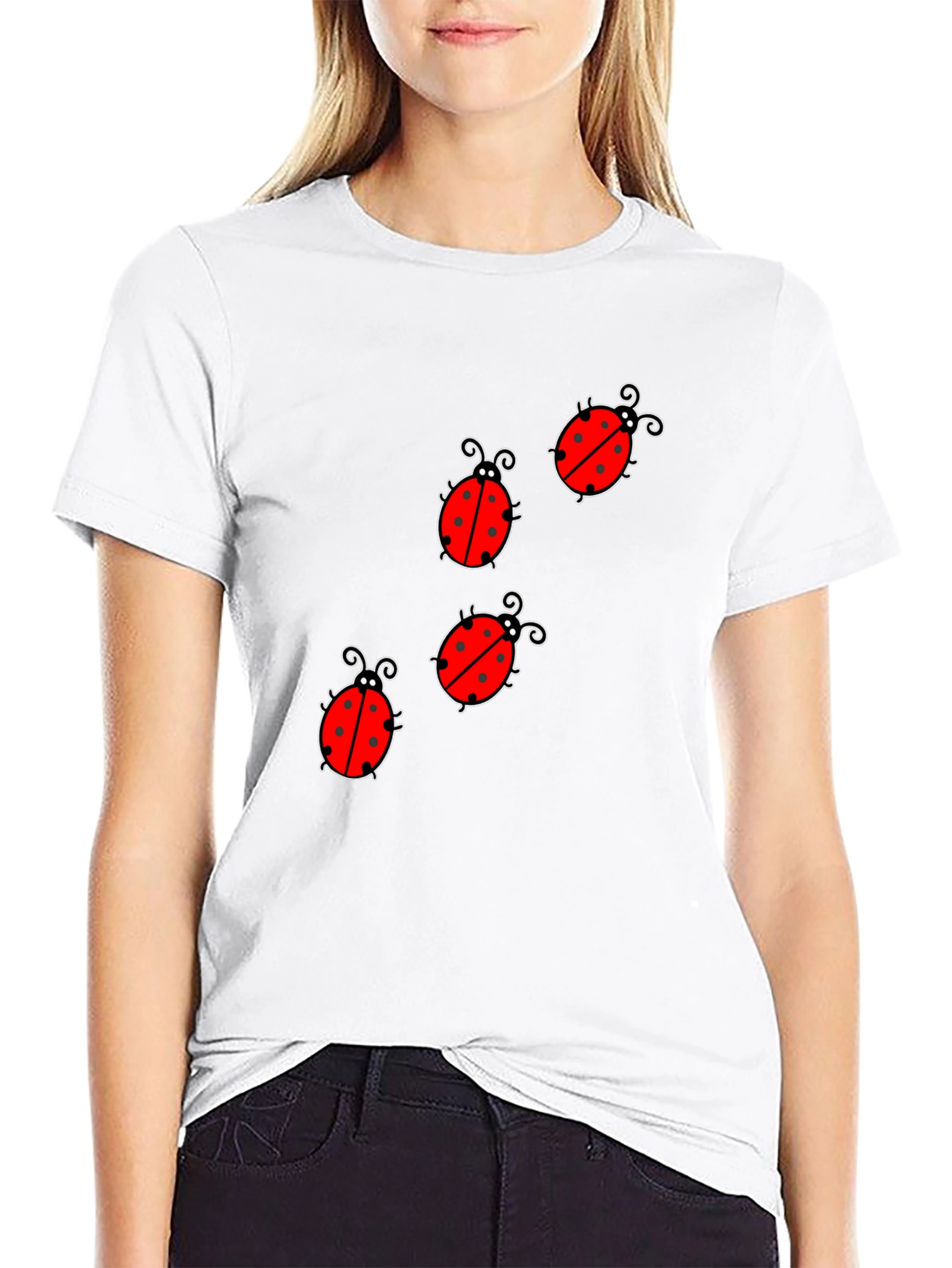 Ladybug Graphic Print Tee