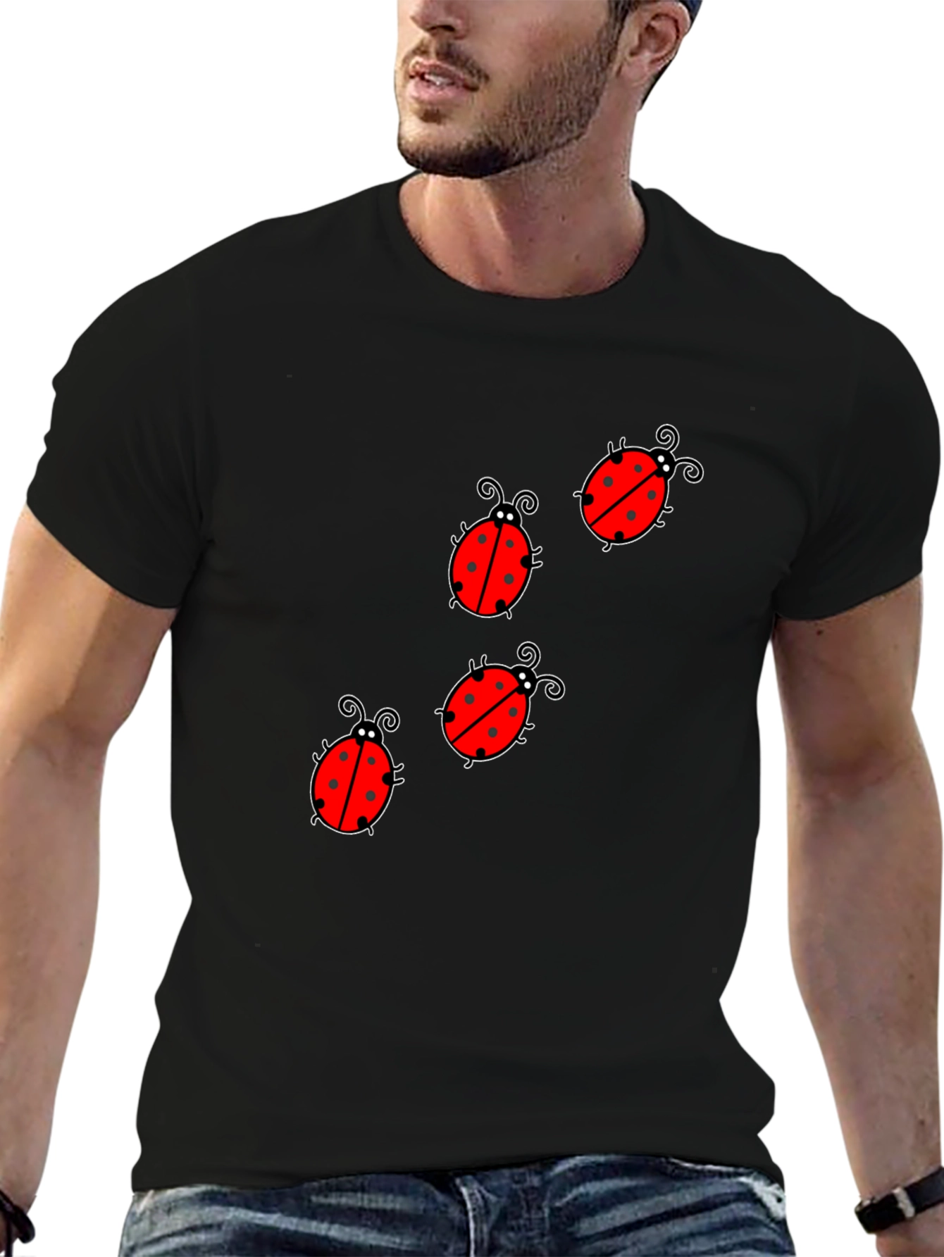 Ladybug Graphic Print Tee