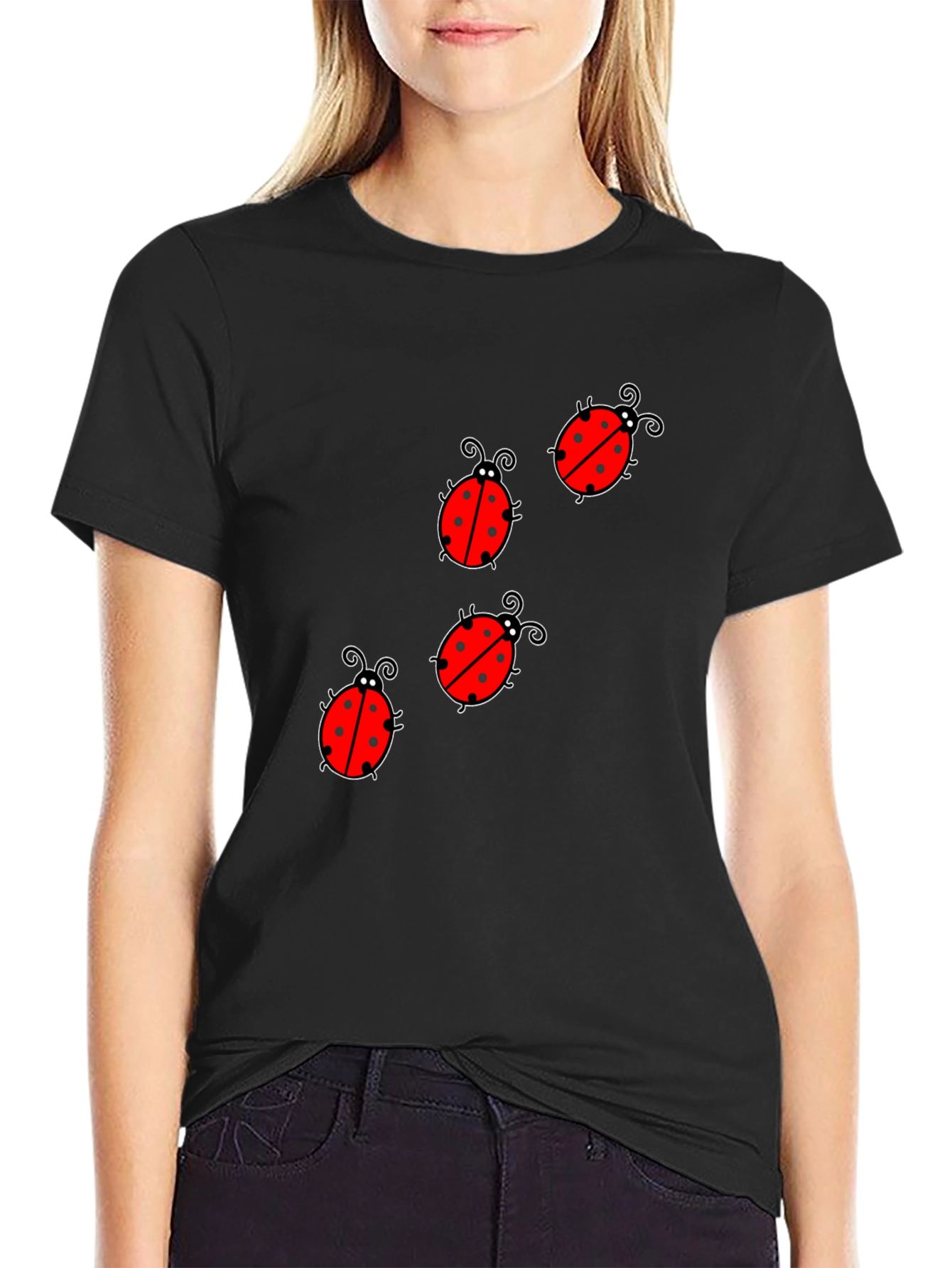 Ladybug Graphic Print Tee