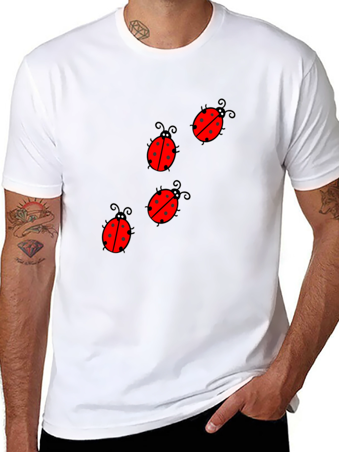 Ladybug Graphic Print Tee