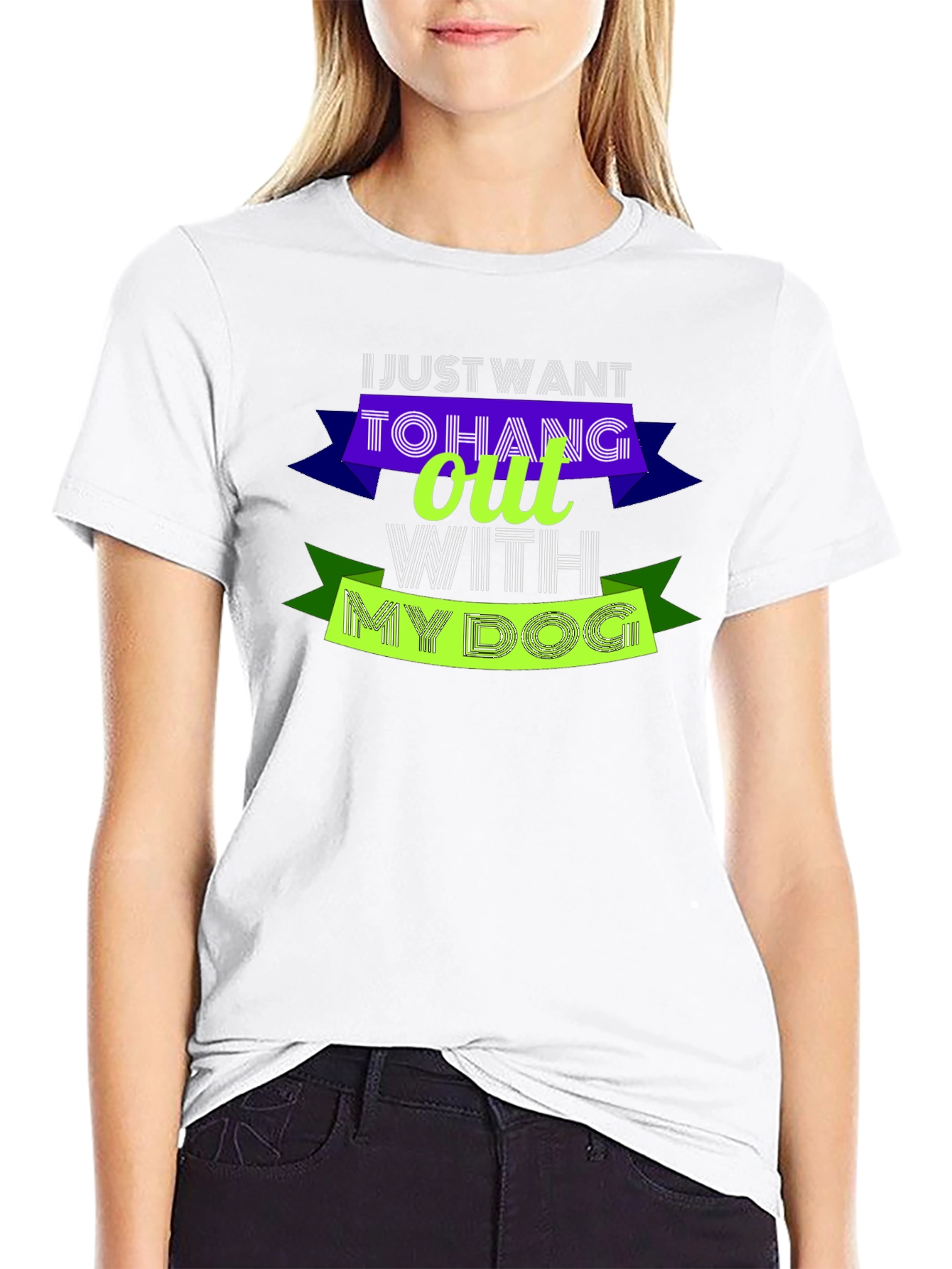 Hang Out With My Dog Graphic Tee