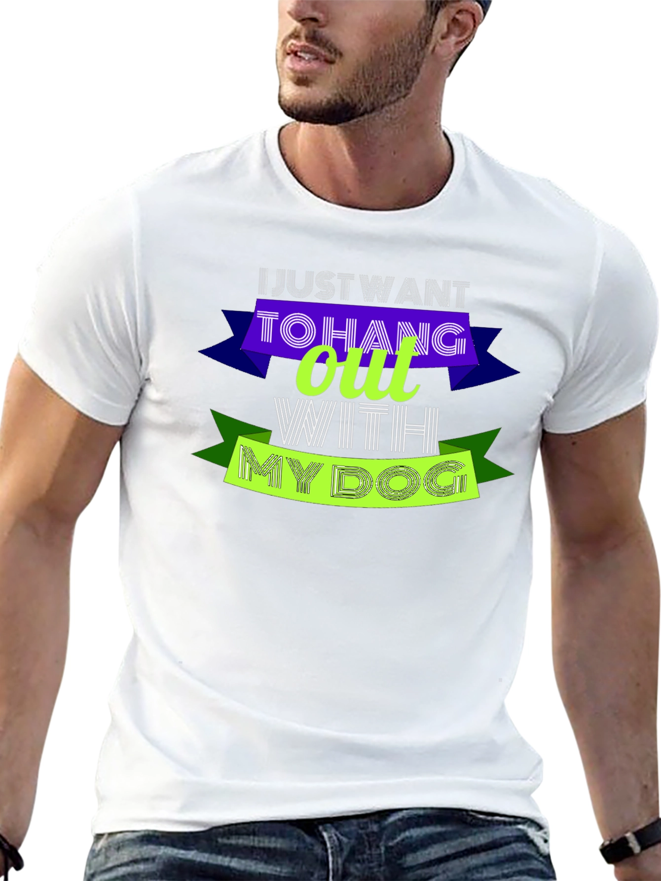 Hang Out With My Dog Graphic Tee