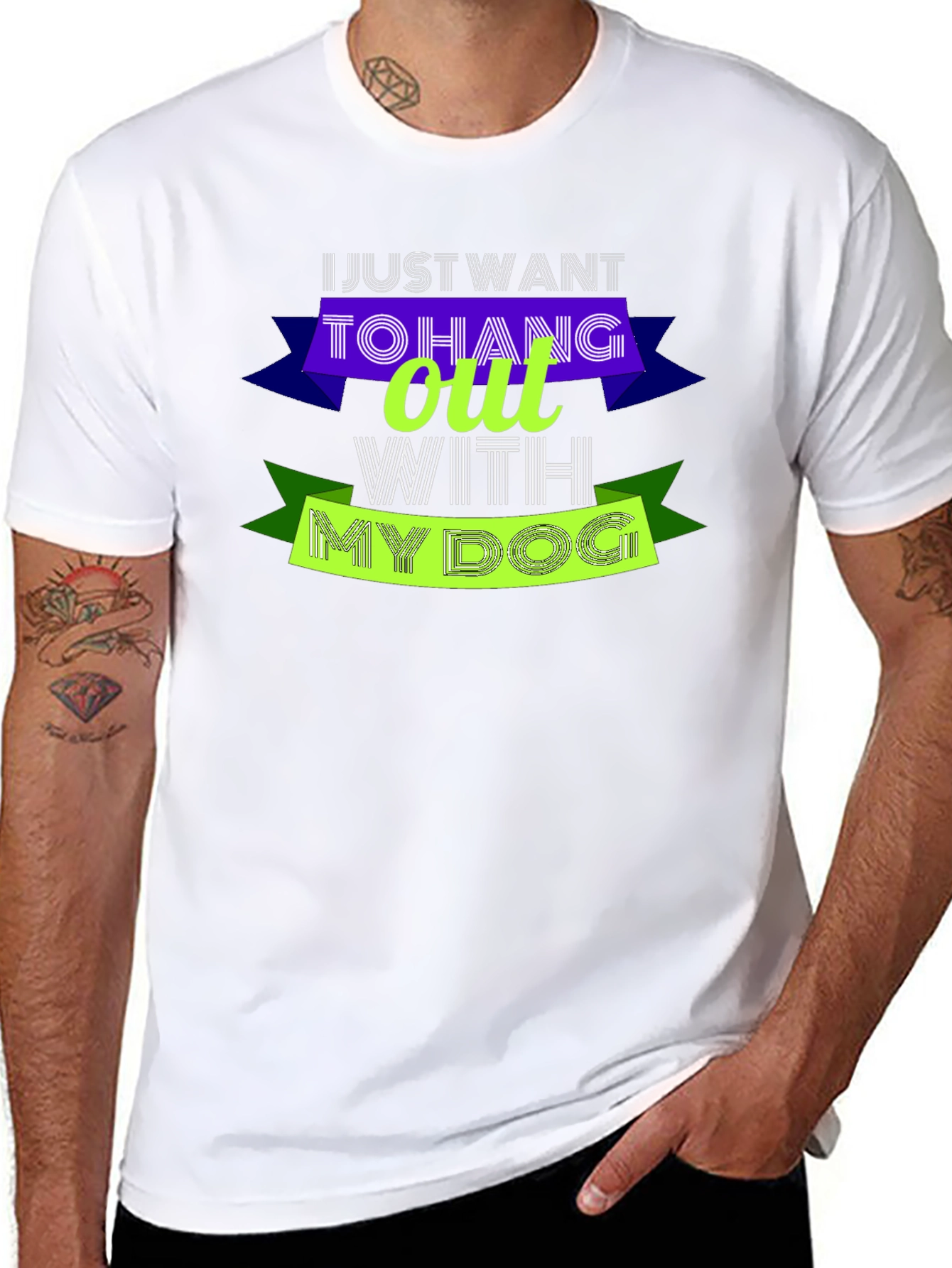 Hang Out With My Dog Graphic Tee