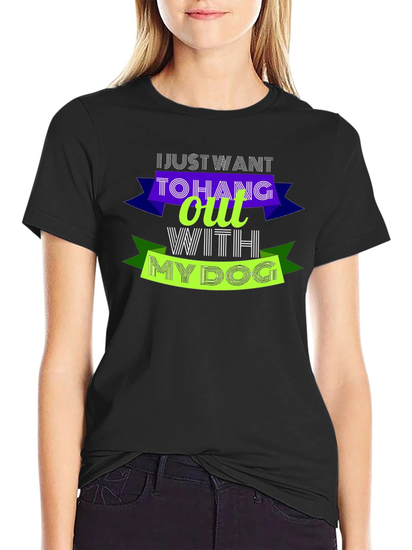 Hang Out With My Dog Graphic Tee