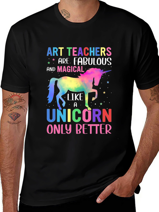 Art Teacher Unicorn T-Shirt - Fabulous & Magical!