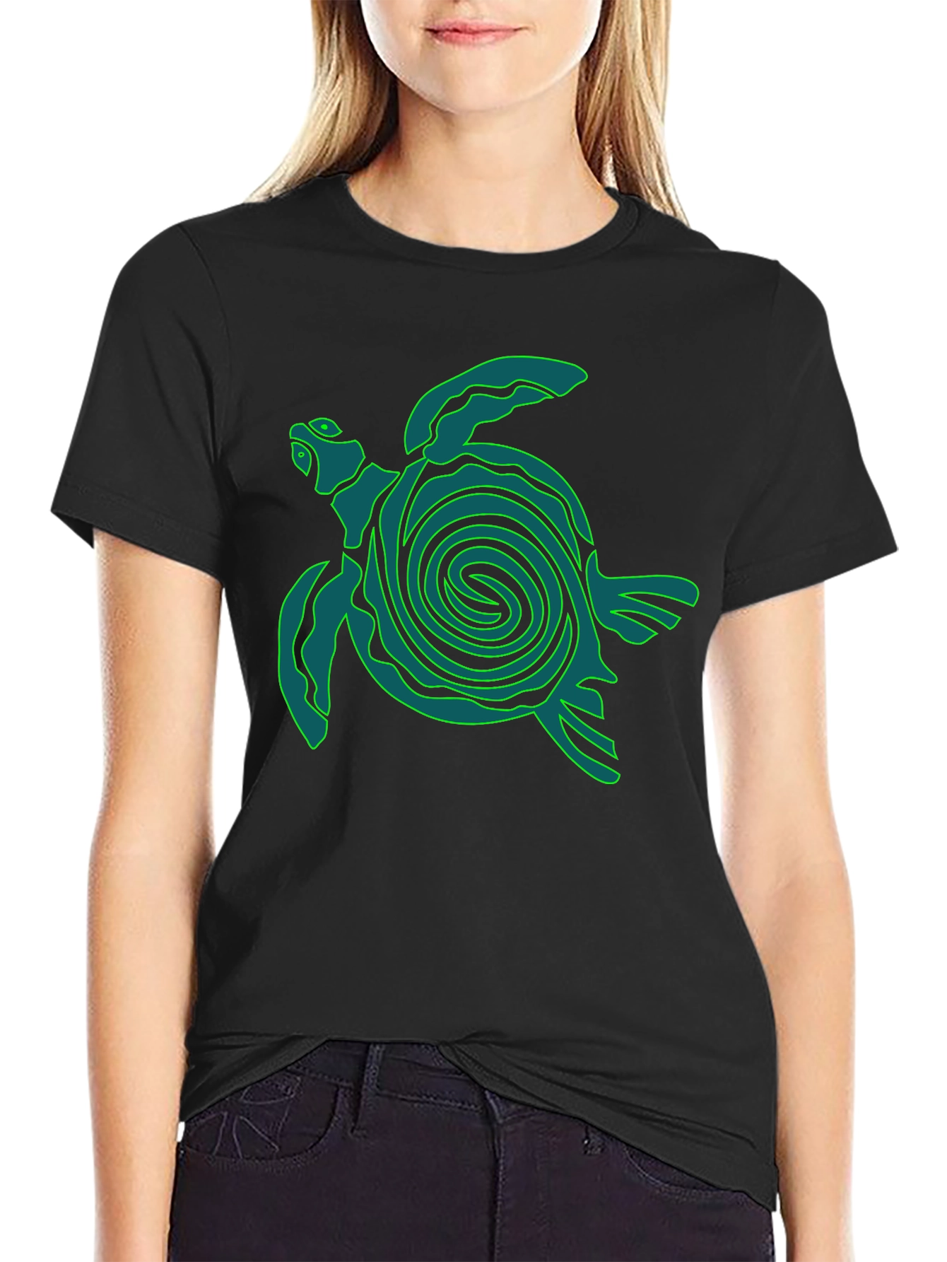 Turtle Graphic Tee - Black T-Shirt