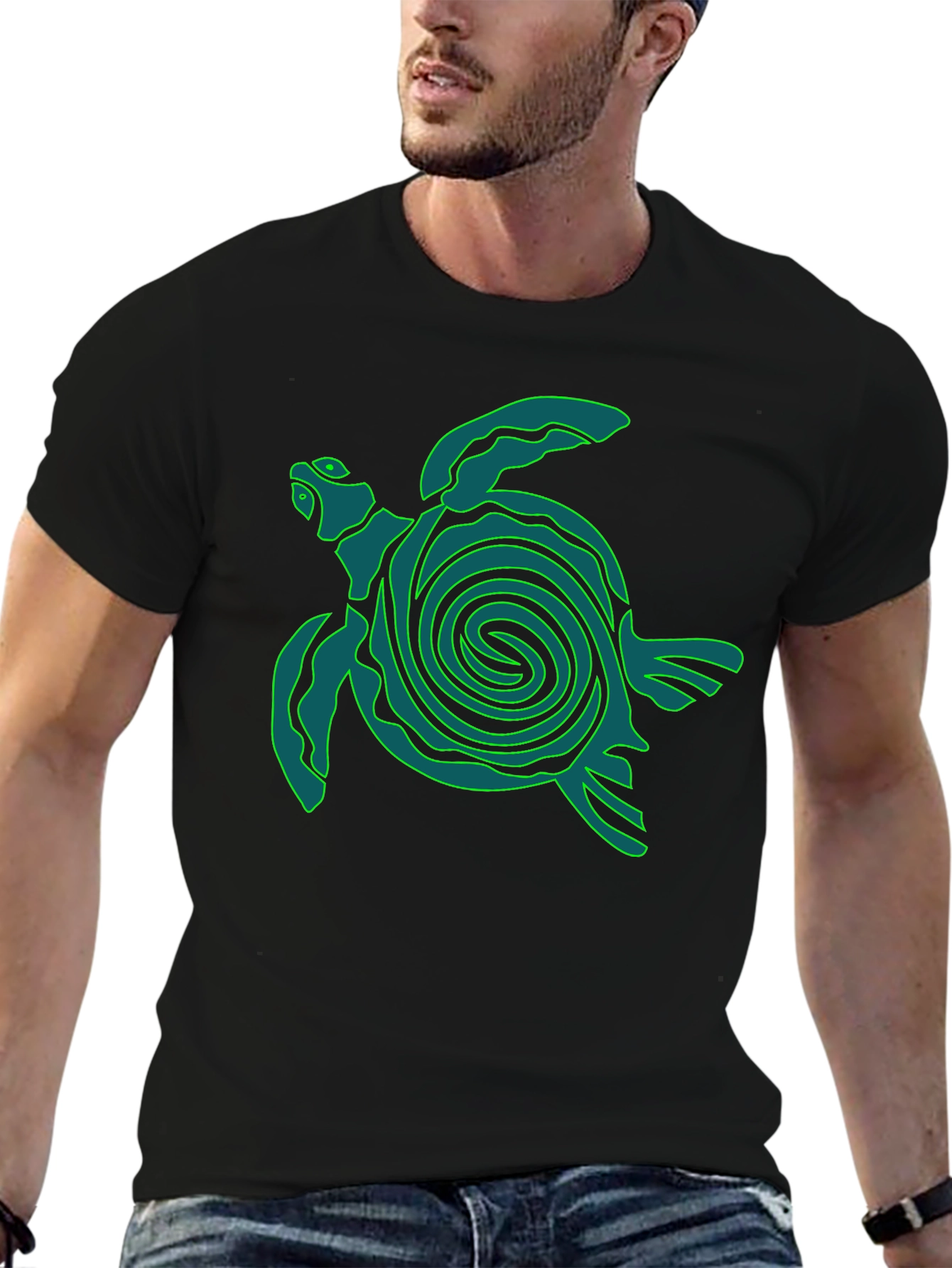 Turtle Graphic Tee - Black T-Shirt
