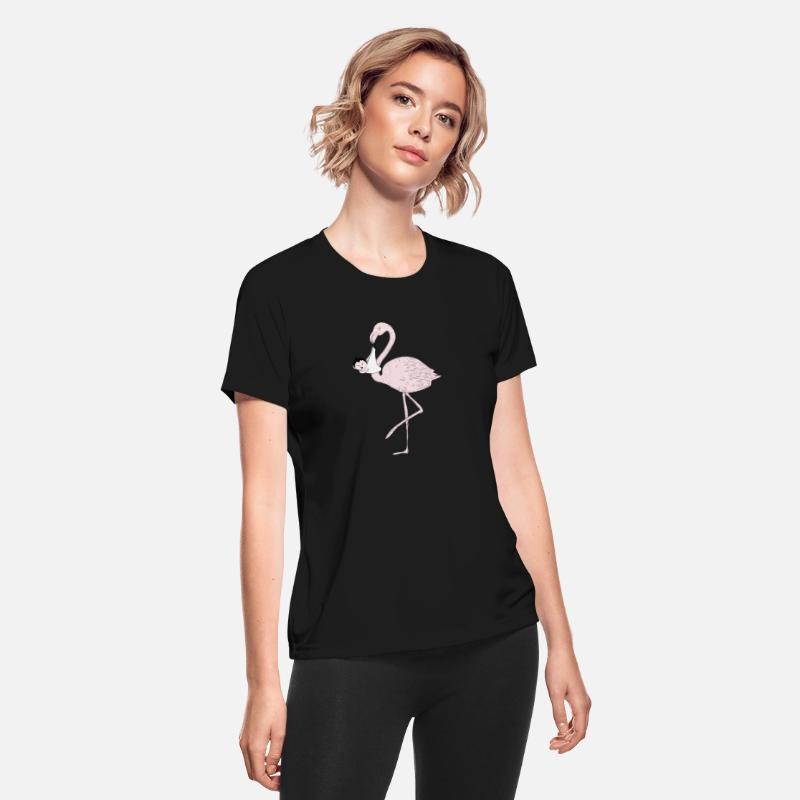 Flamingo brings the baby instead of the stork