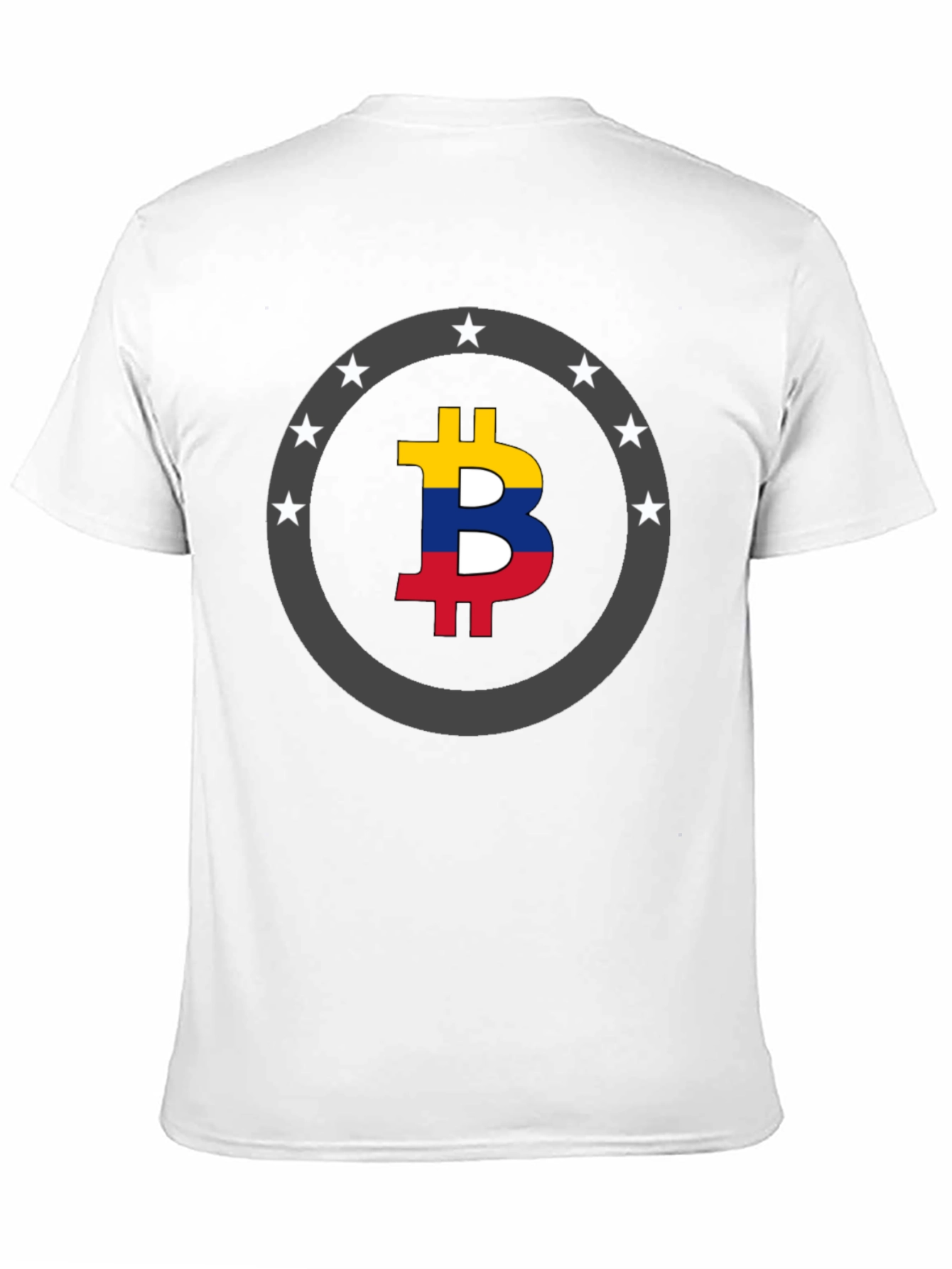Colombia Flag Bitcoin Star T-Shirt