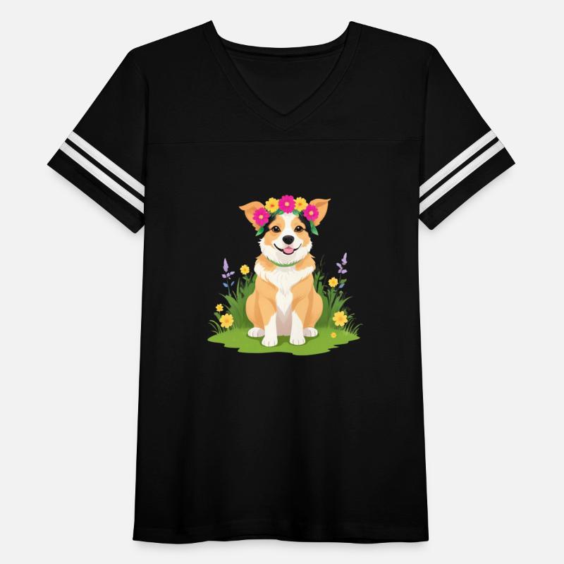 Flower Crown Corgi