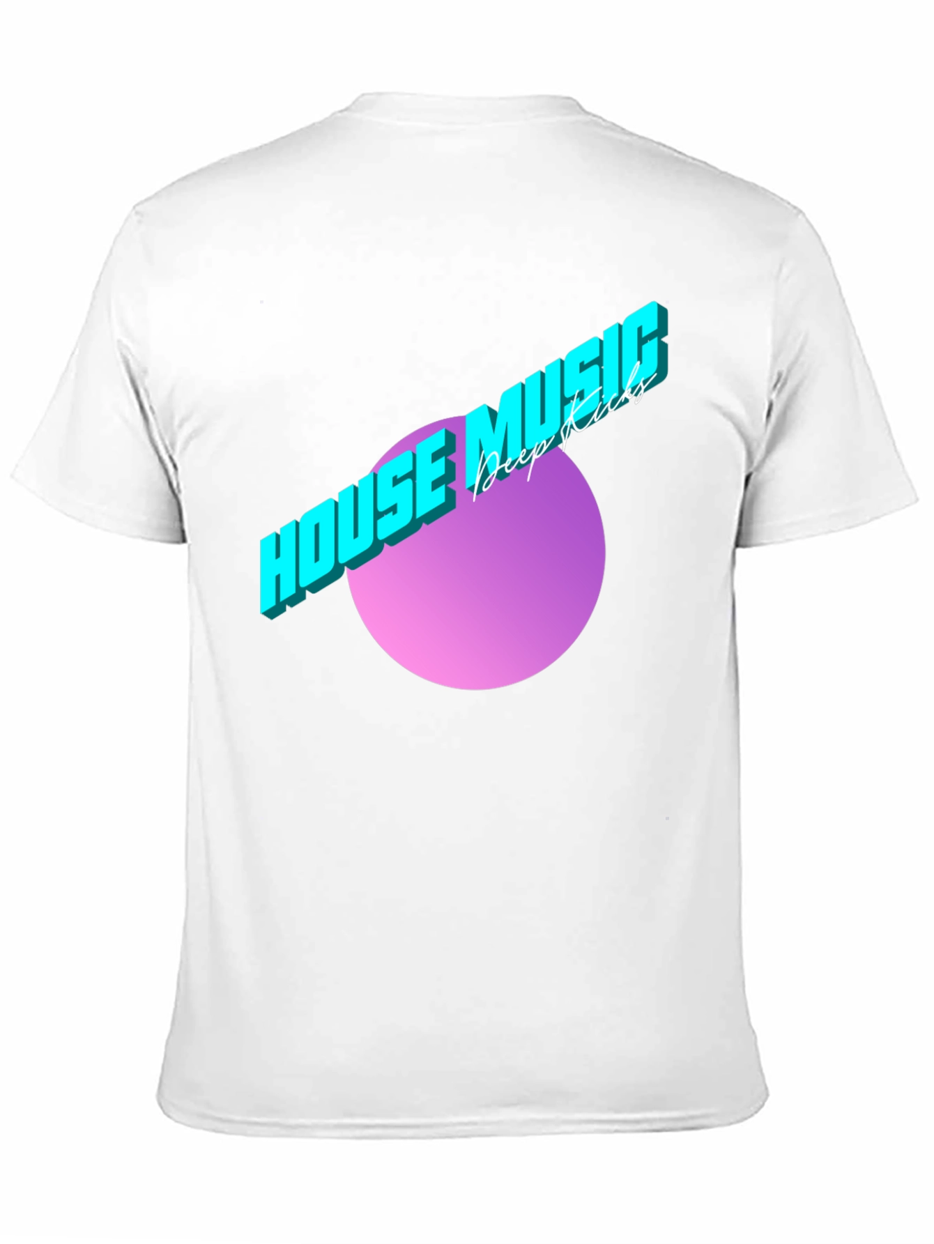 House Music Deep Kicks Black T-Shirt