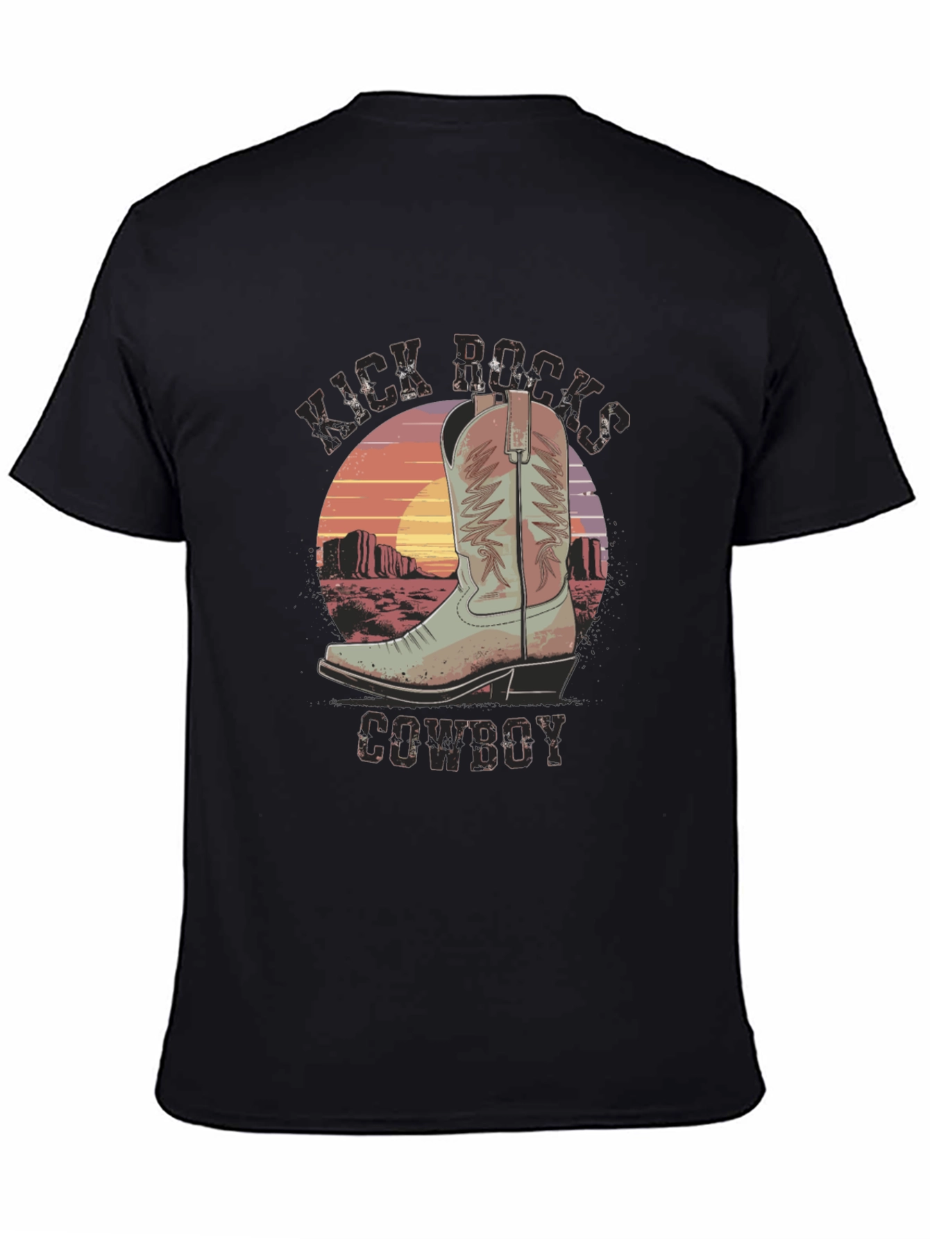 Kick Rocks Cowboy Graphic Tee
