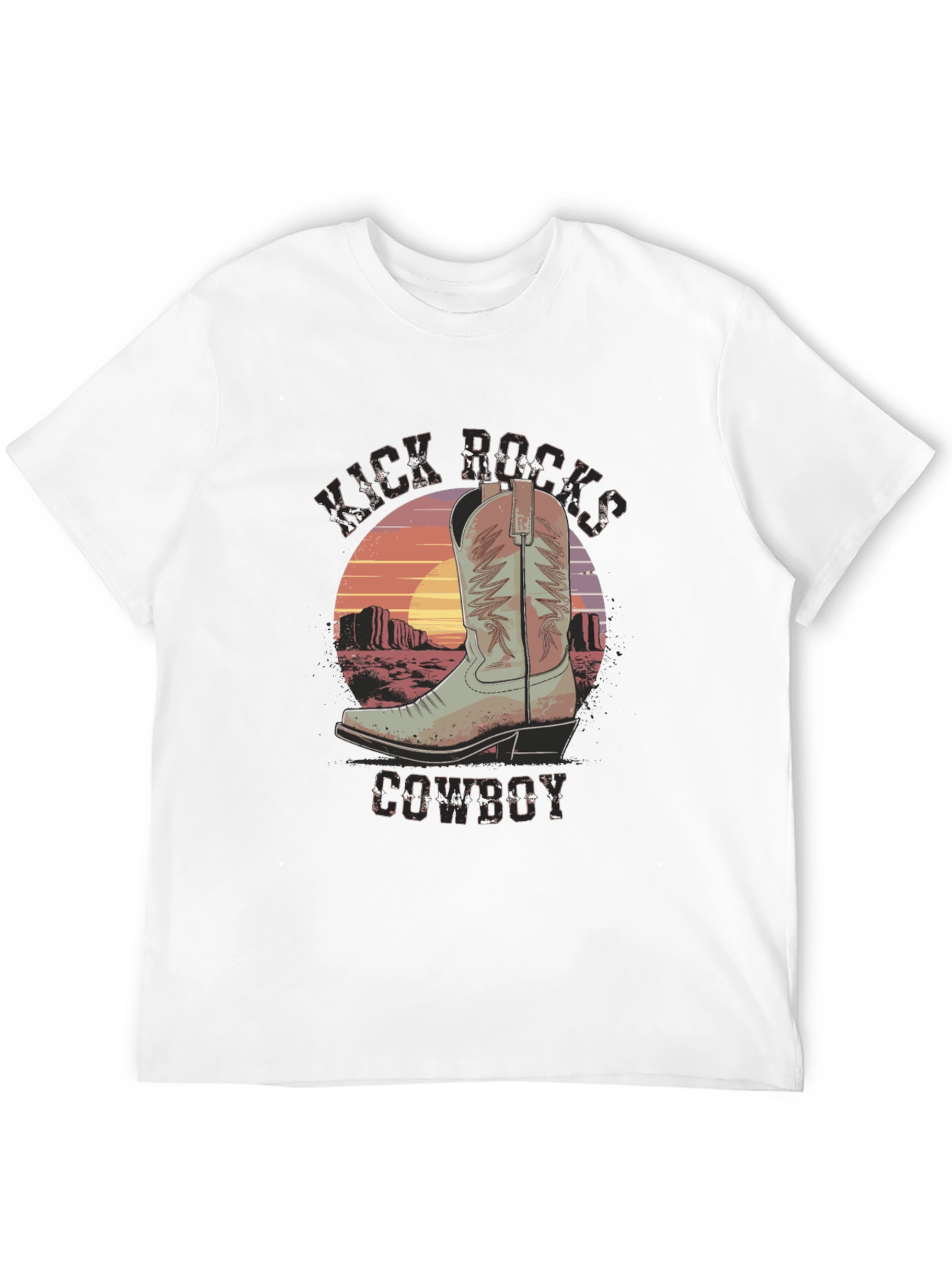 Kick Rocks Cowboy Graphic Tee
