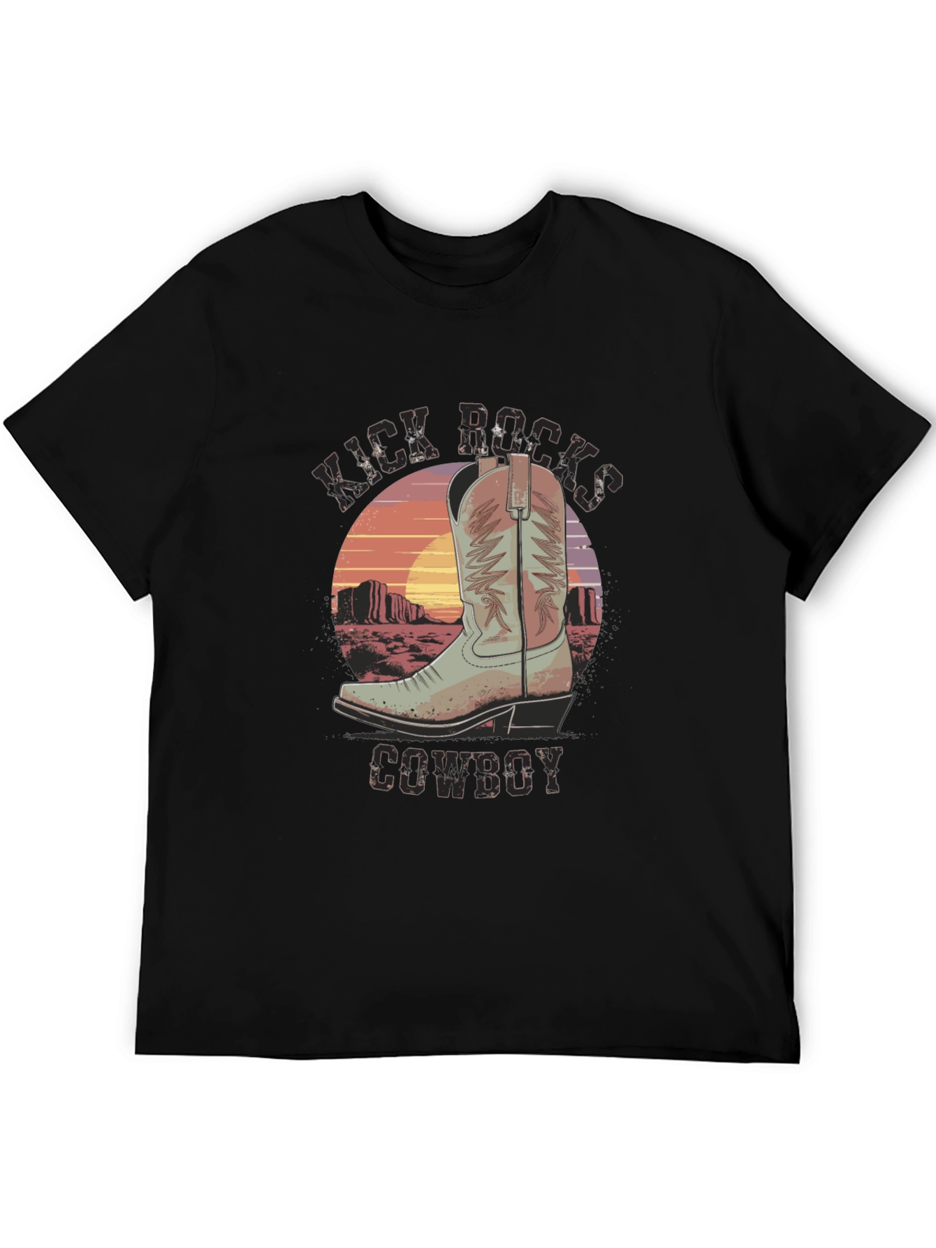 Kick Rocks Cowboy Graphic Tee