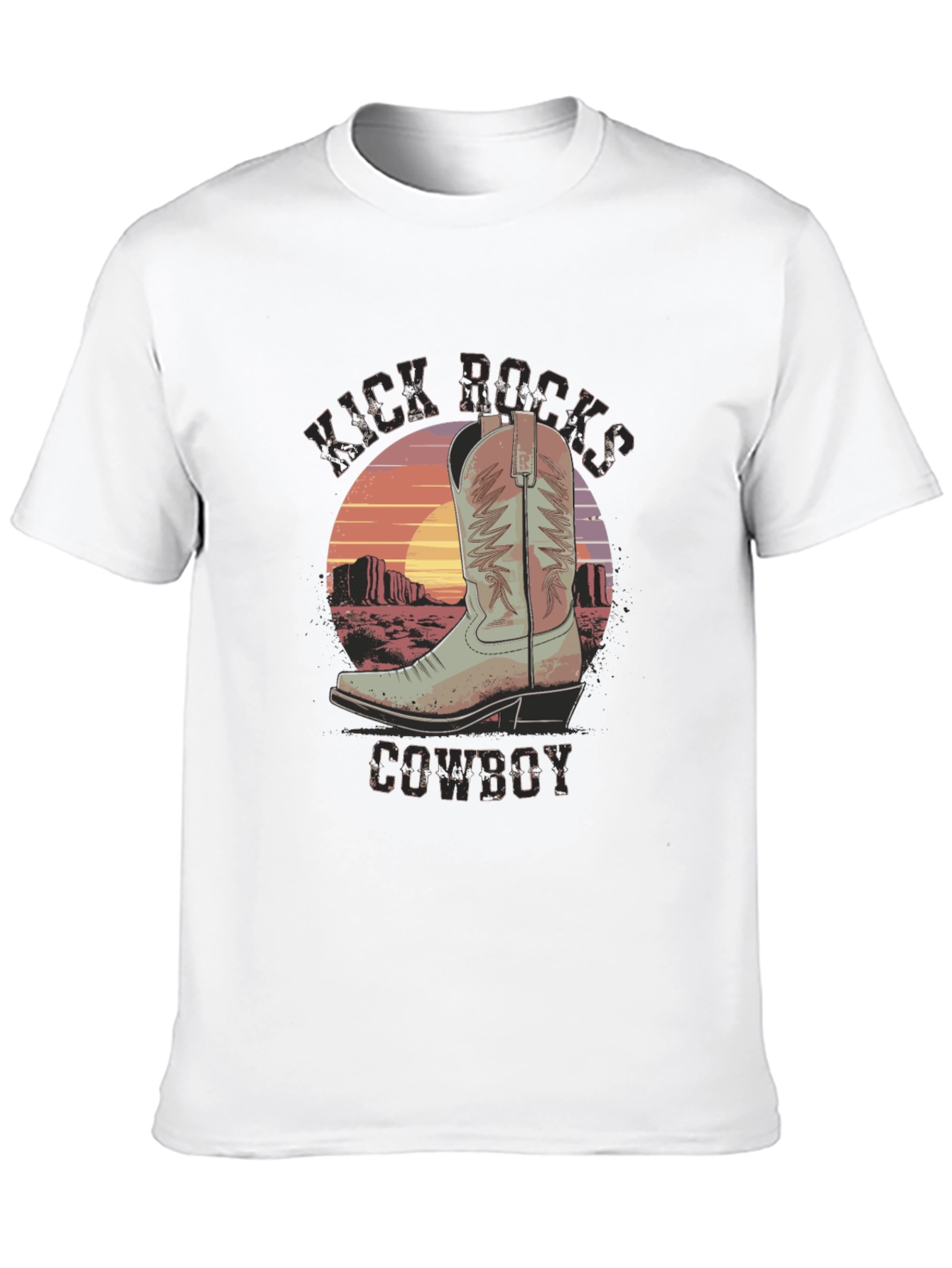 Kick Rocks Cowboy Graphic Tee