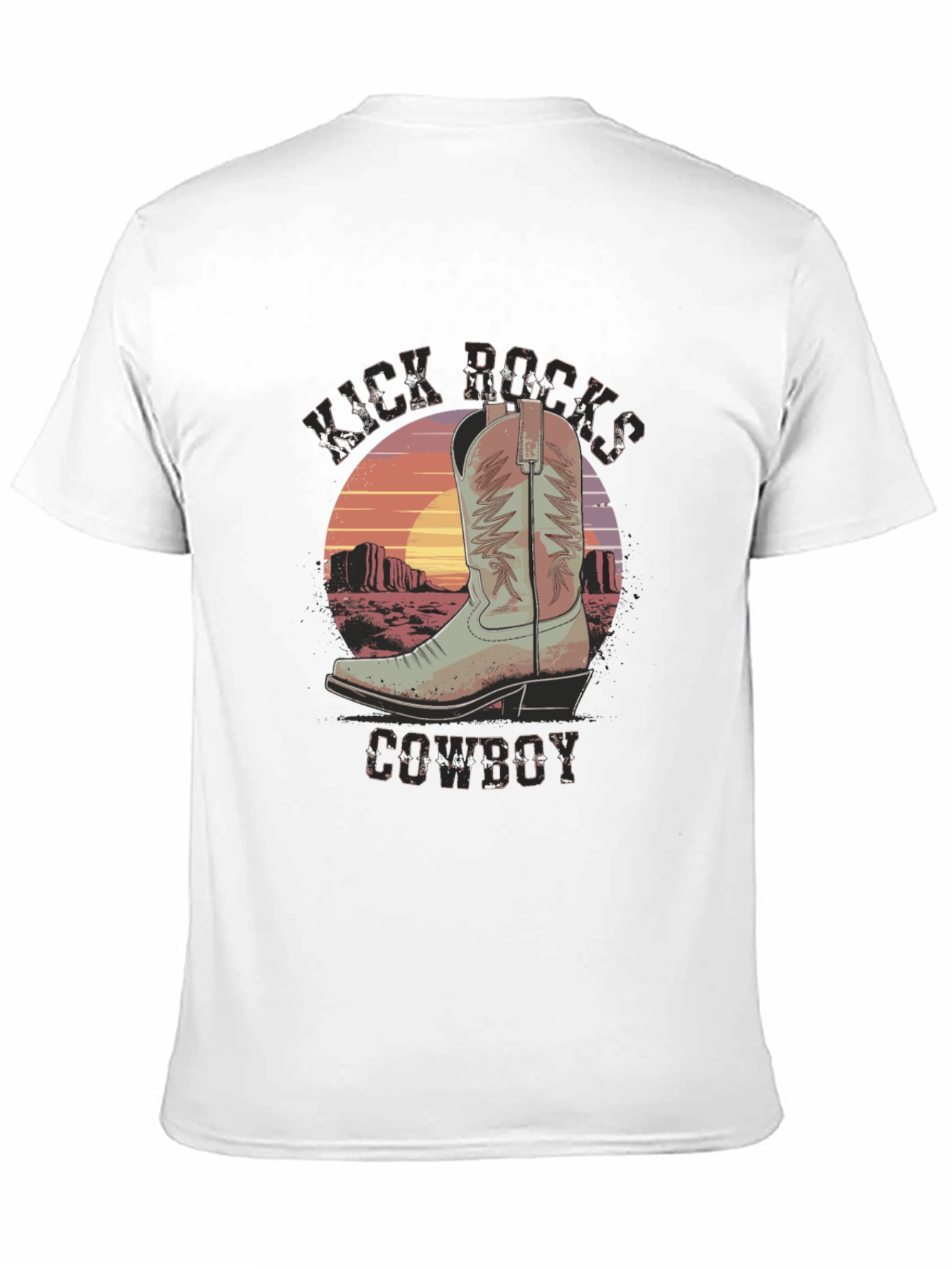 Kick Rocks Cowboy Graphic Tee