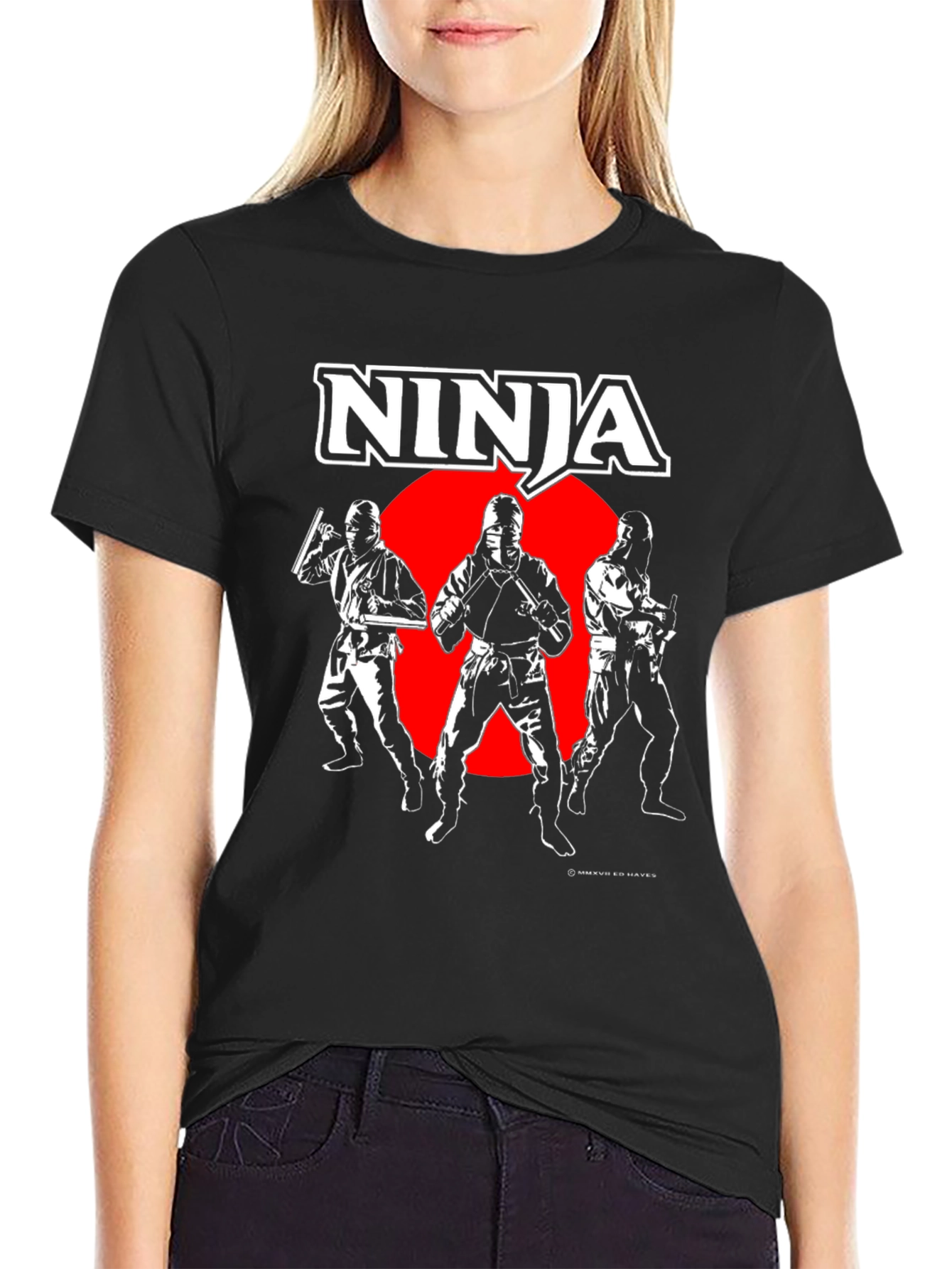 Ninja Graphic Black T-Shirt